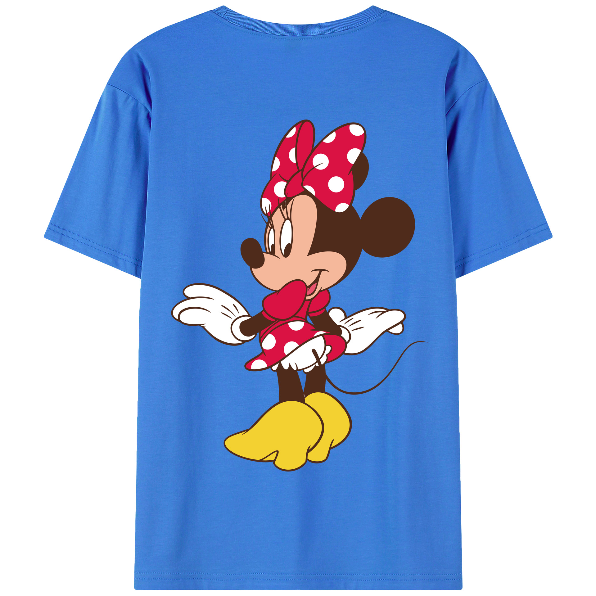 （画像用） ミッキーマウス Mickey Mouse 綿100％半袖Tシャツ（背面プリント）