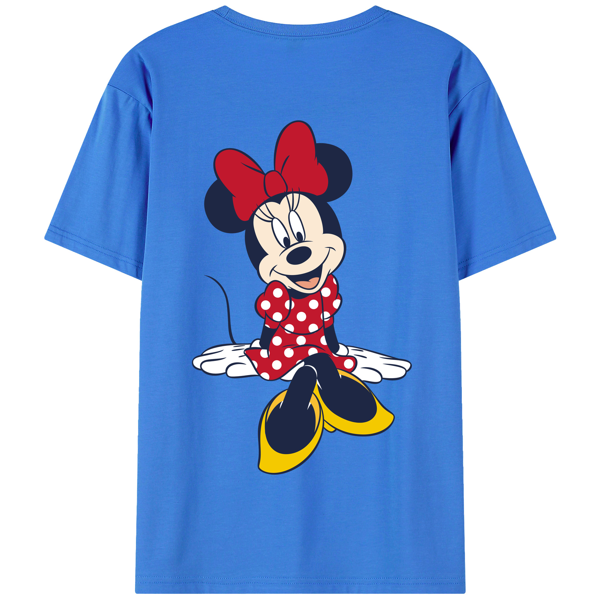 （画像用） ミッキーマウス Mickey Mouse 綿100％半袖Tシャツ（背面プリント）