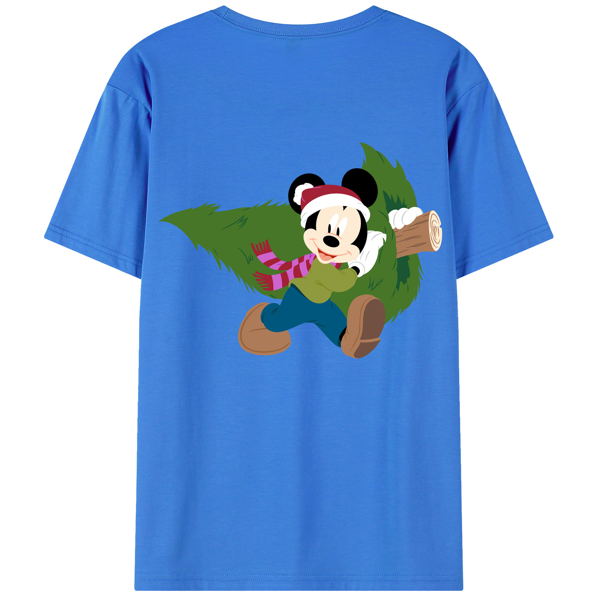 （画像用） ミッキーマウス Mickey Mouse 綿100％半袖Tシャツ（背面プリント）