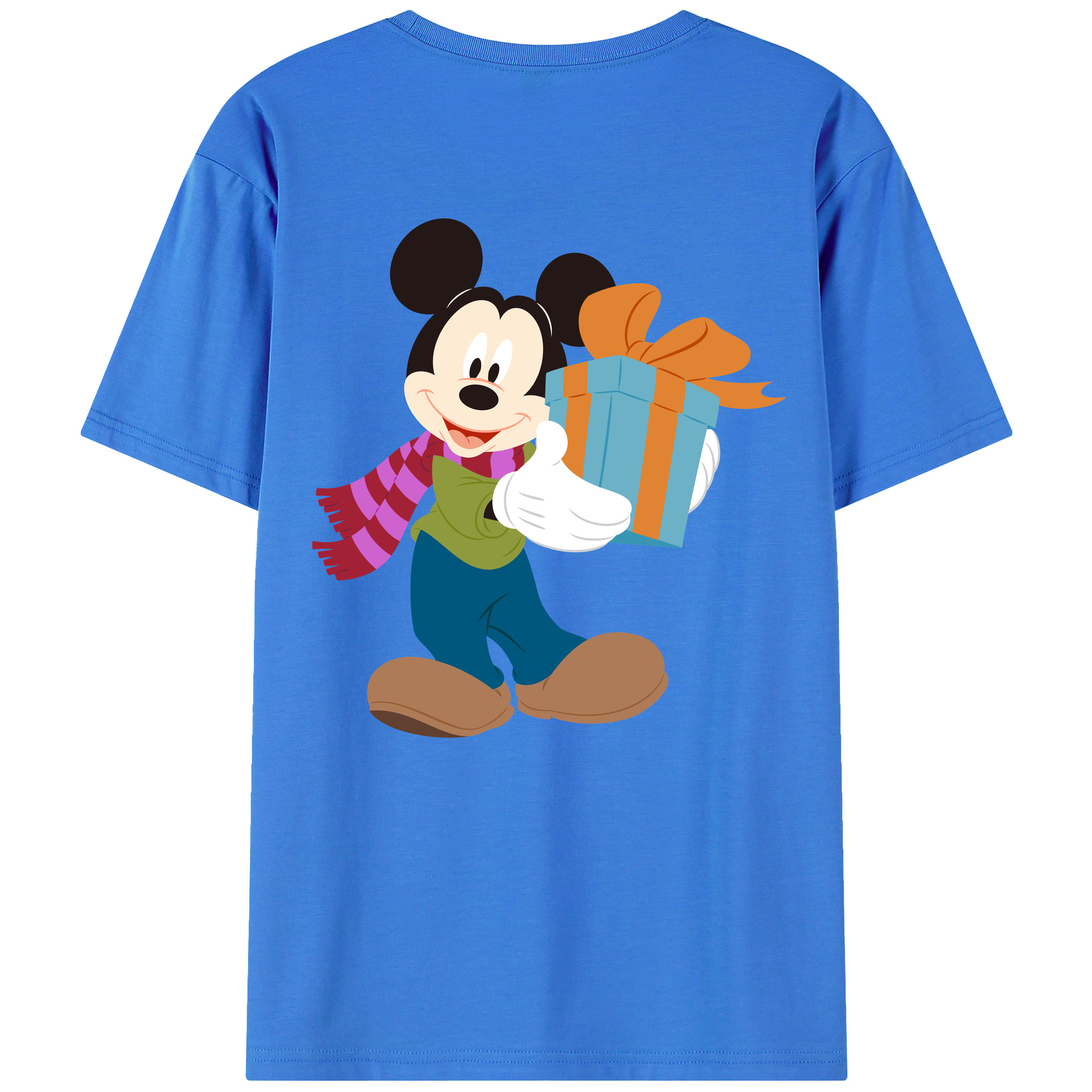 （画像用） ミッキーマウス Mickey Mouse 綿100％半袖Tシャツ（背面プリント）