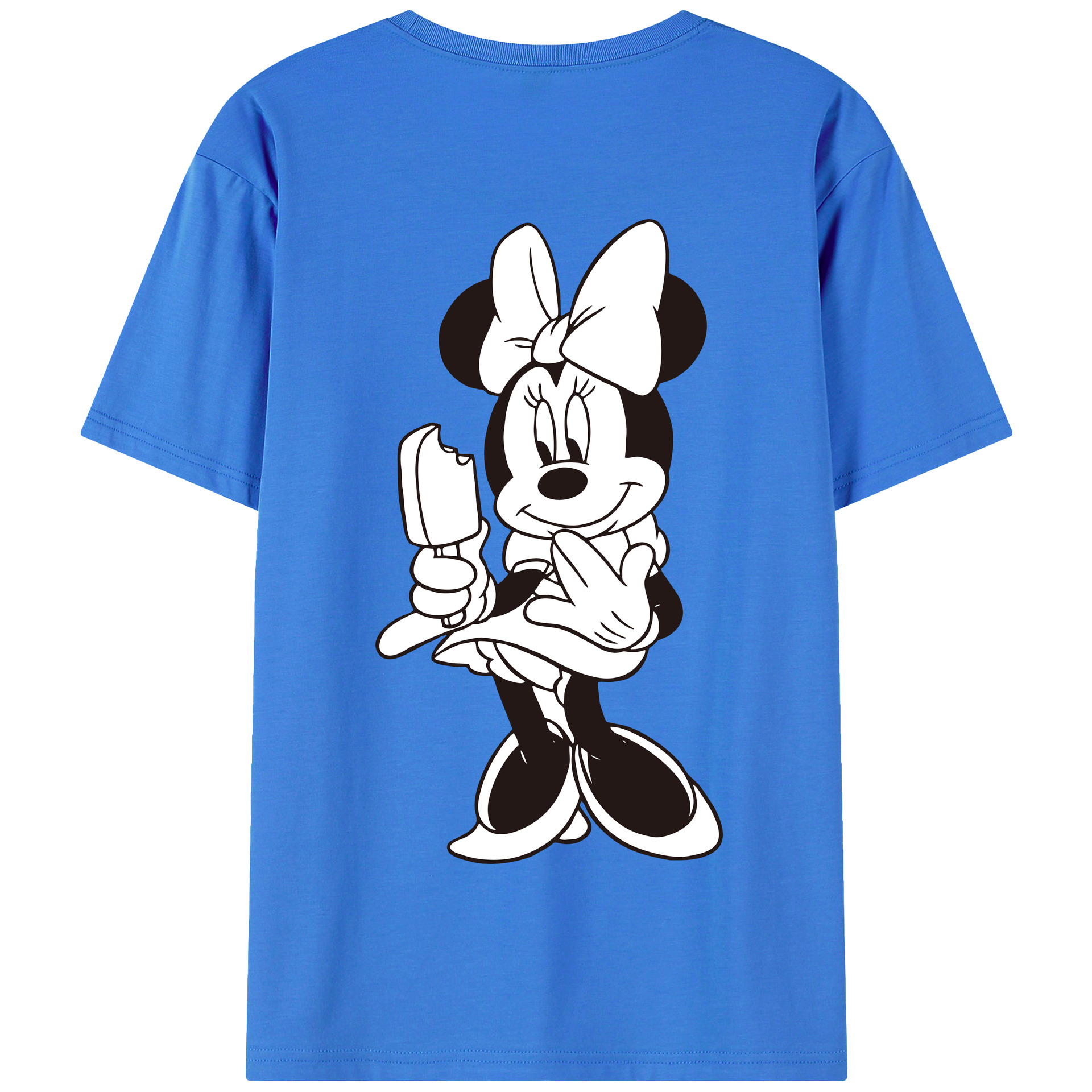 （画像用） ミッキーマウス Mickey Mouse 綿100％半袖Tシャツ（背面プリント）