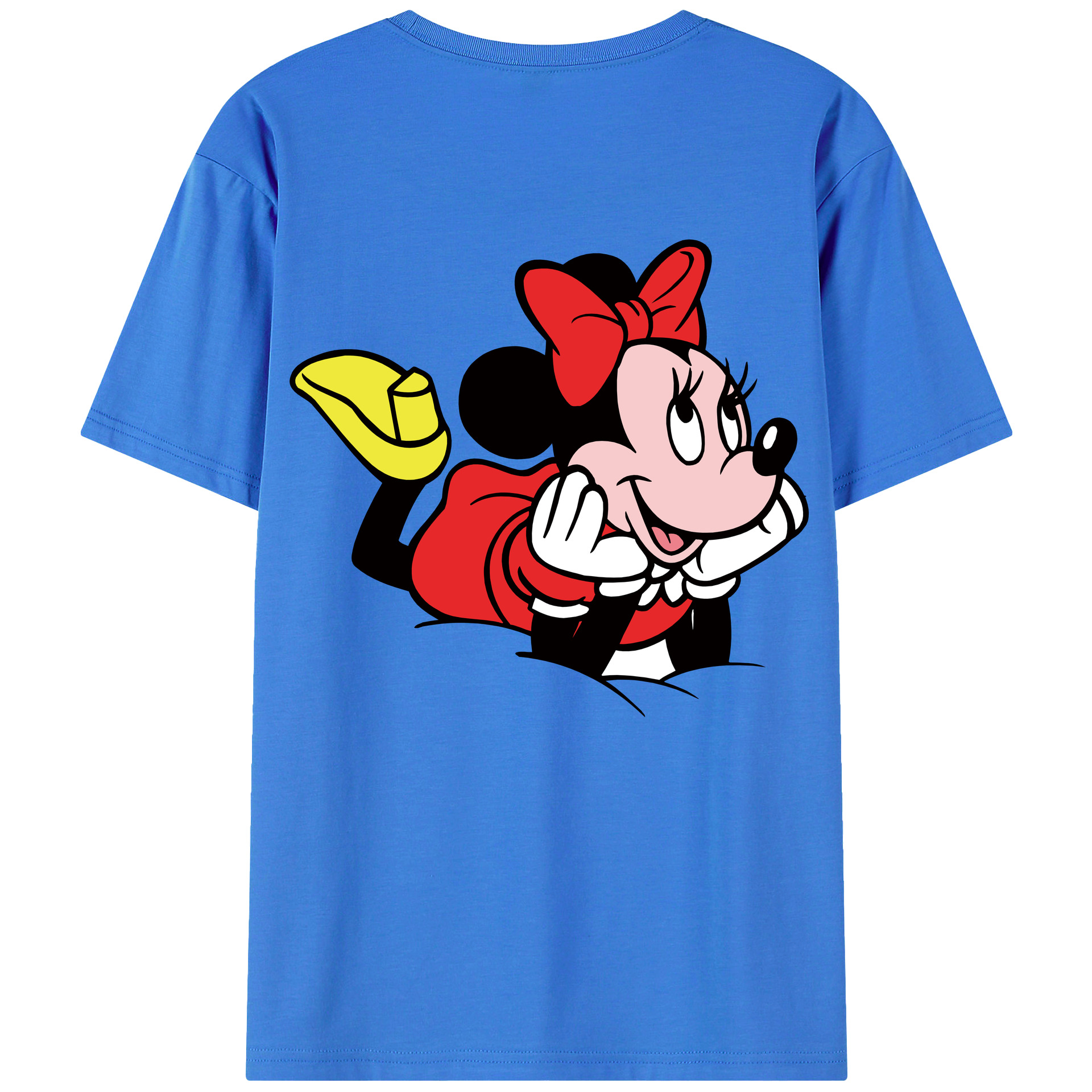 （画像用） ミッキーマウス Mickey Mouse 綿100％半袖Tシャツ（背面プリント）