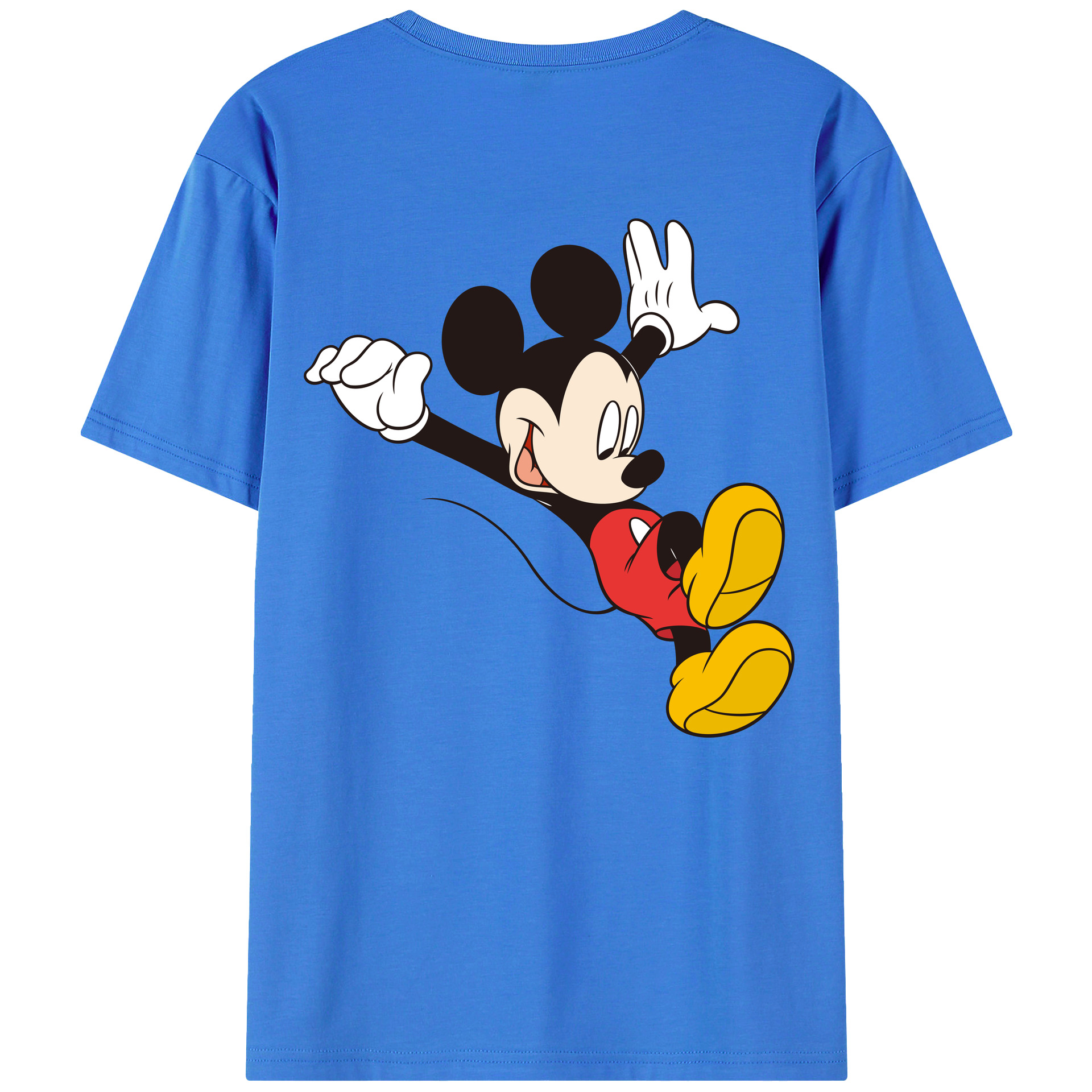 （画像用） ミッキーマウス Mickey Mouse 綿100％半袖Tシャツ（背面プリント）