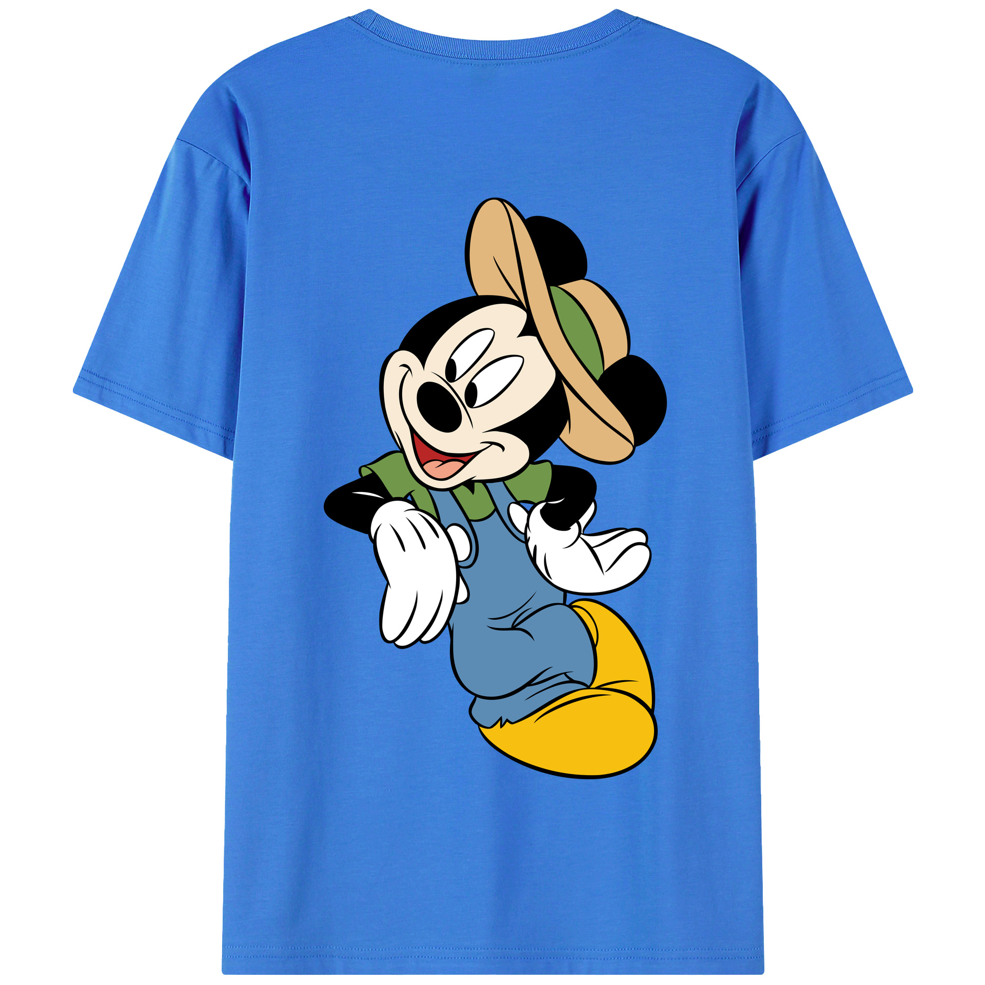 （画像用） ミッキーマウス Mickey Mouse 綿100％半袖Tシャツ（背面プリント）