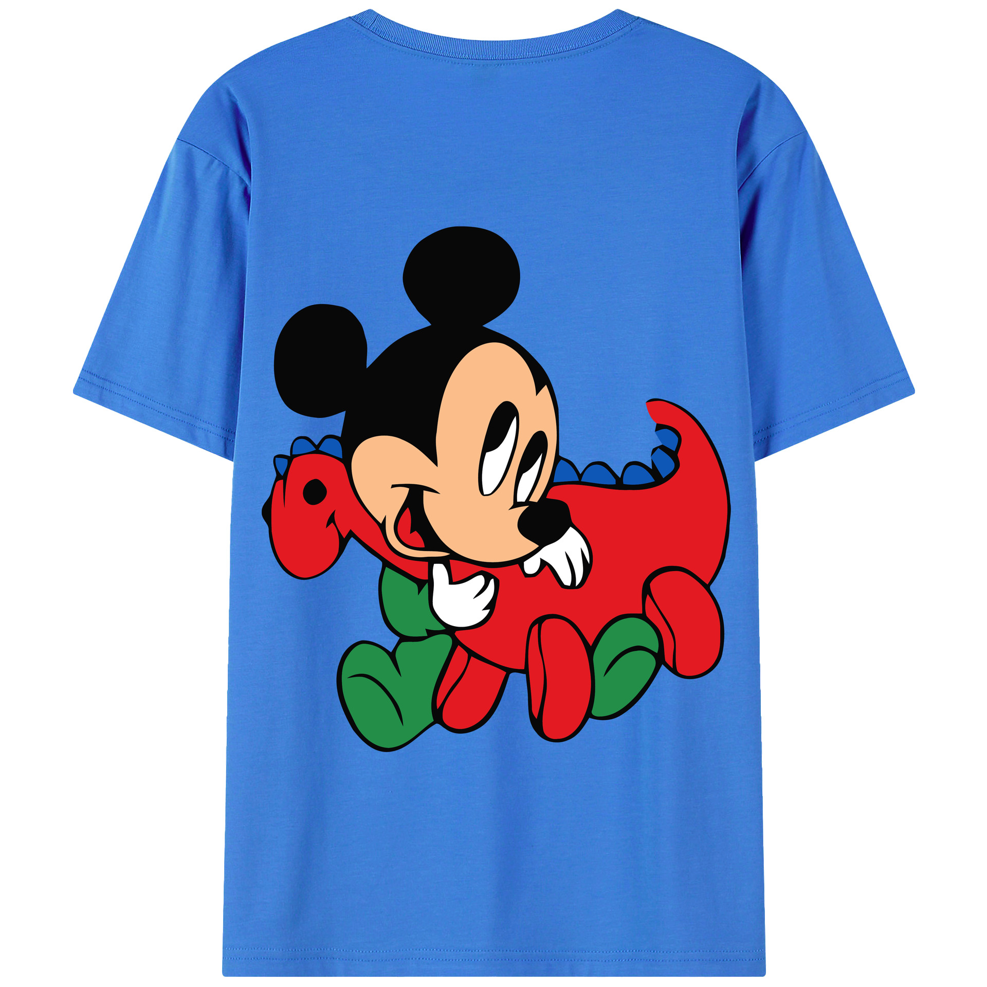 （画像用） ミッキーマウス Mickey Mouse 綿100％半袖Tシャツ（背面プリント）