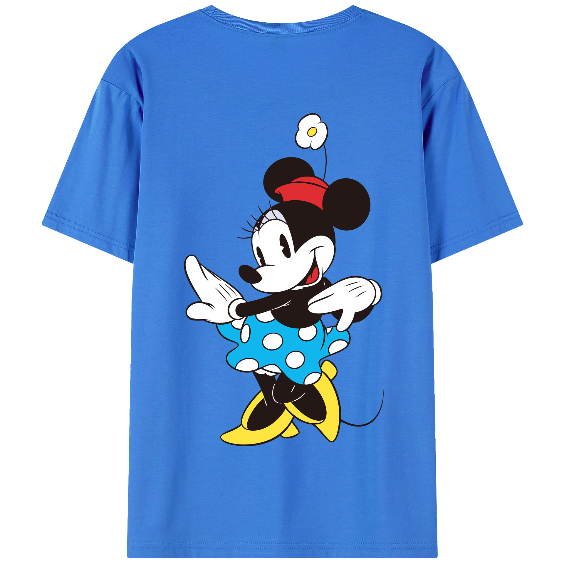 （画像用） ミッキーマウス Mickey Mouse 綿100％半袖Tシャツ（背面プリント）