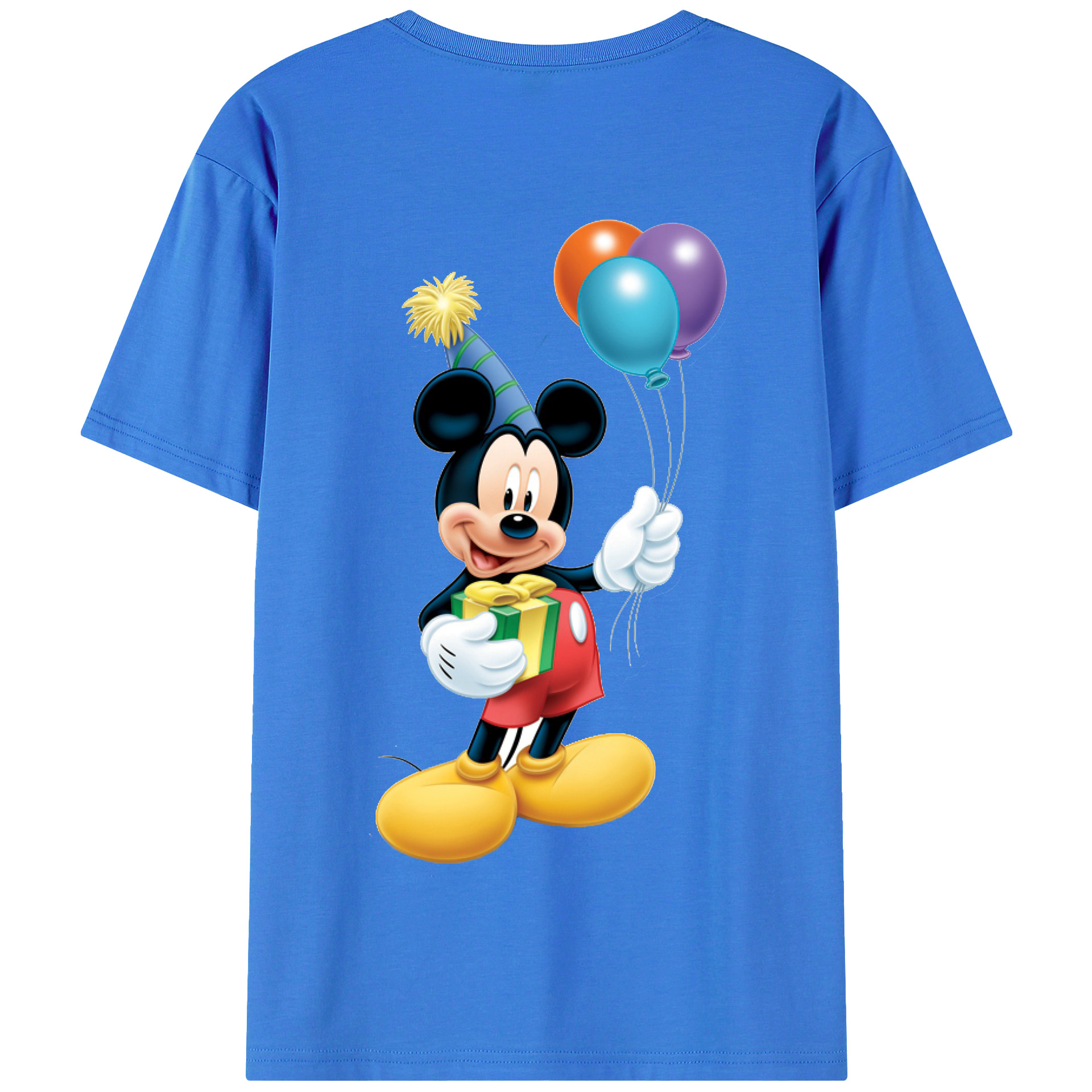 （画像用） ミッキーマウス Mickey Mouse 綿100％半袖Tシャツ（背面プリント）
