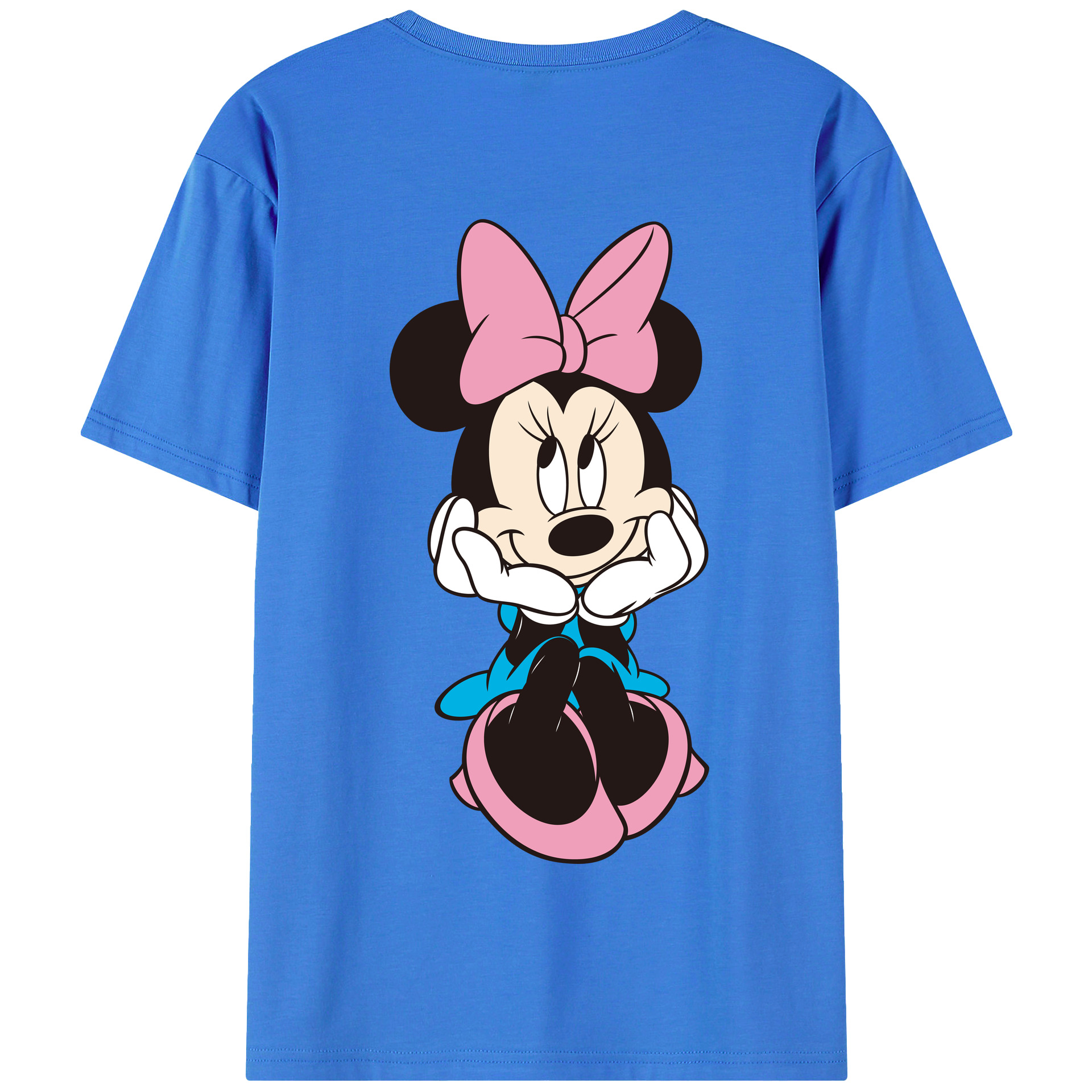 （画像用） ミッキーマウス Mickey Mouse 綿100％半袖Tシャツ（背面プリント）