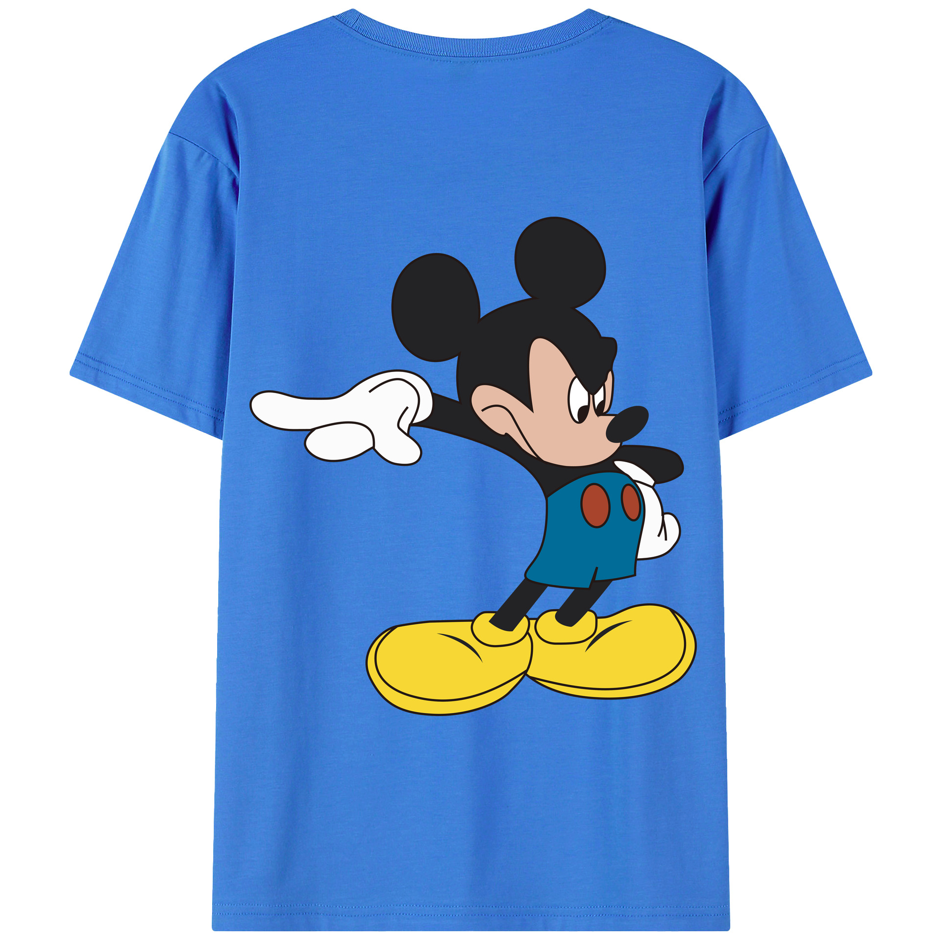 （画像用） ミッキーマウス Mickey Mouse 綿100％半袖Tシャツ（背面プリント）
