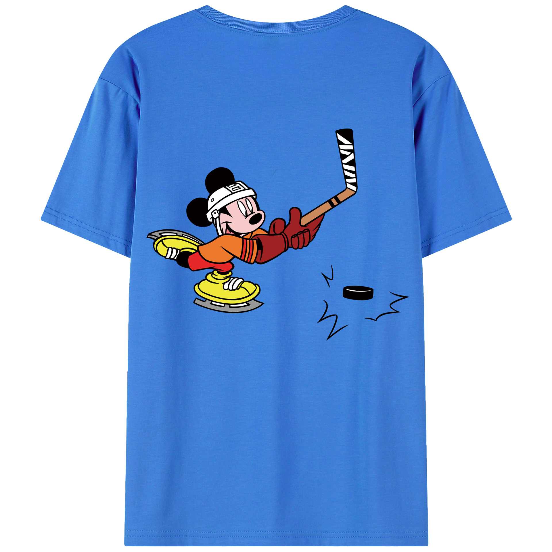 （画像用） ミッキーマウス Mickey Mouse 綿100％半袖Tシャツ（背面プリント）