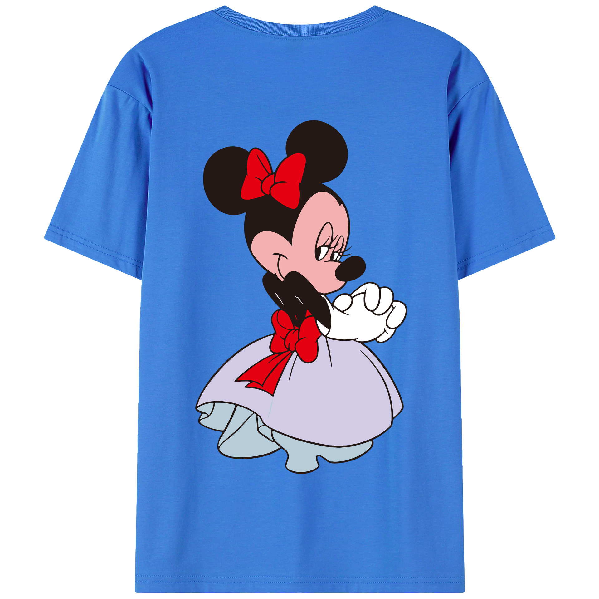 （画像用） ミッキーマウス Mickey Mouse 綿100％半袖Tシャツ（背面プリント）