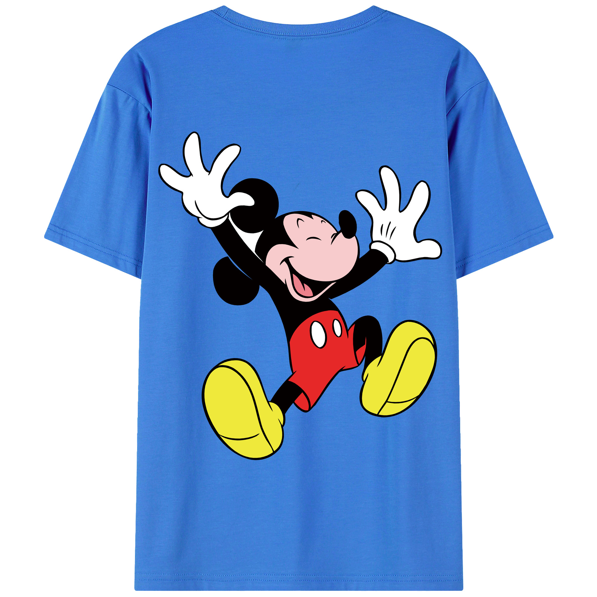 （画像用） ミッキーマウス Mickey Mouse 綿100％半袖Tシャツ（背面プリント）