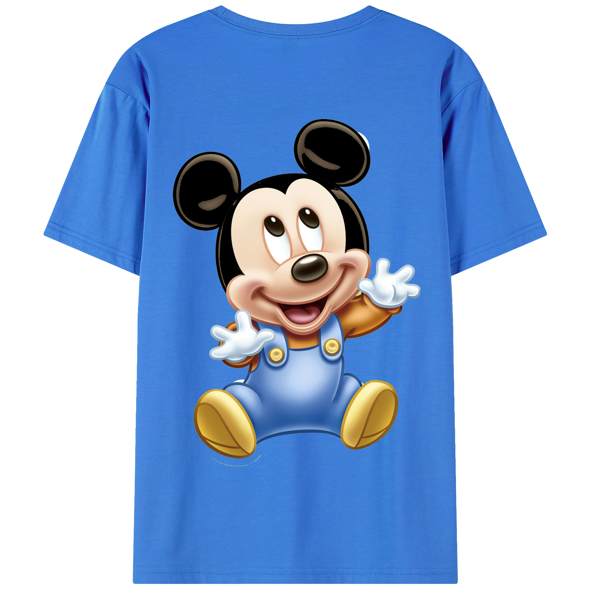 （画像用） ミッキーマウス Mickey Mouse 綿100％半袖Tシャツ（背面プリント）