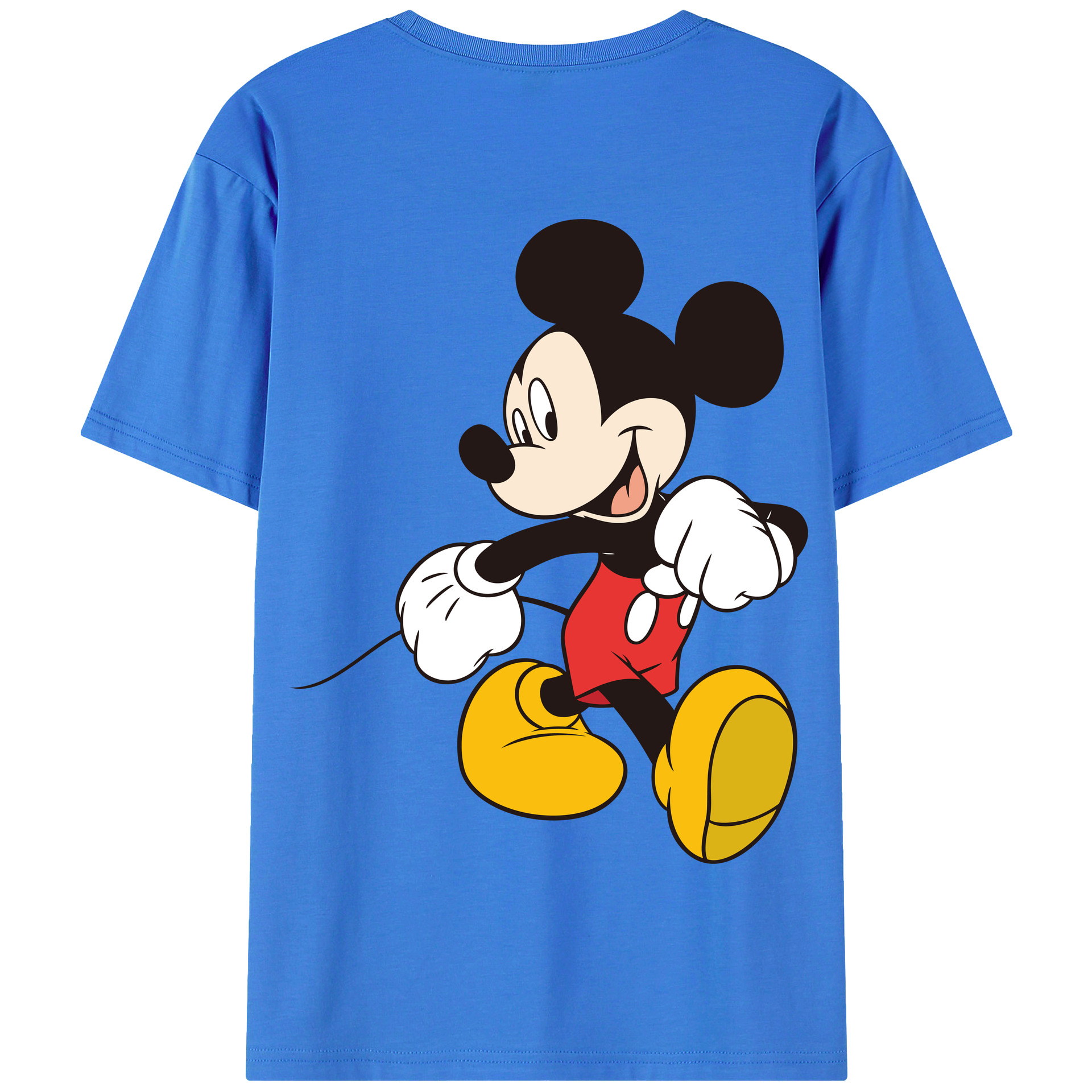 （画像用） ミッキーマウス Mickey Mouse 綿100％半袖Tシャツ（背面プリント）