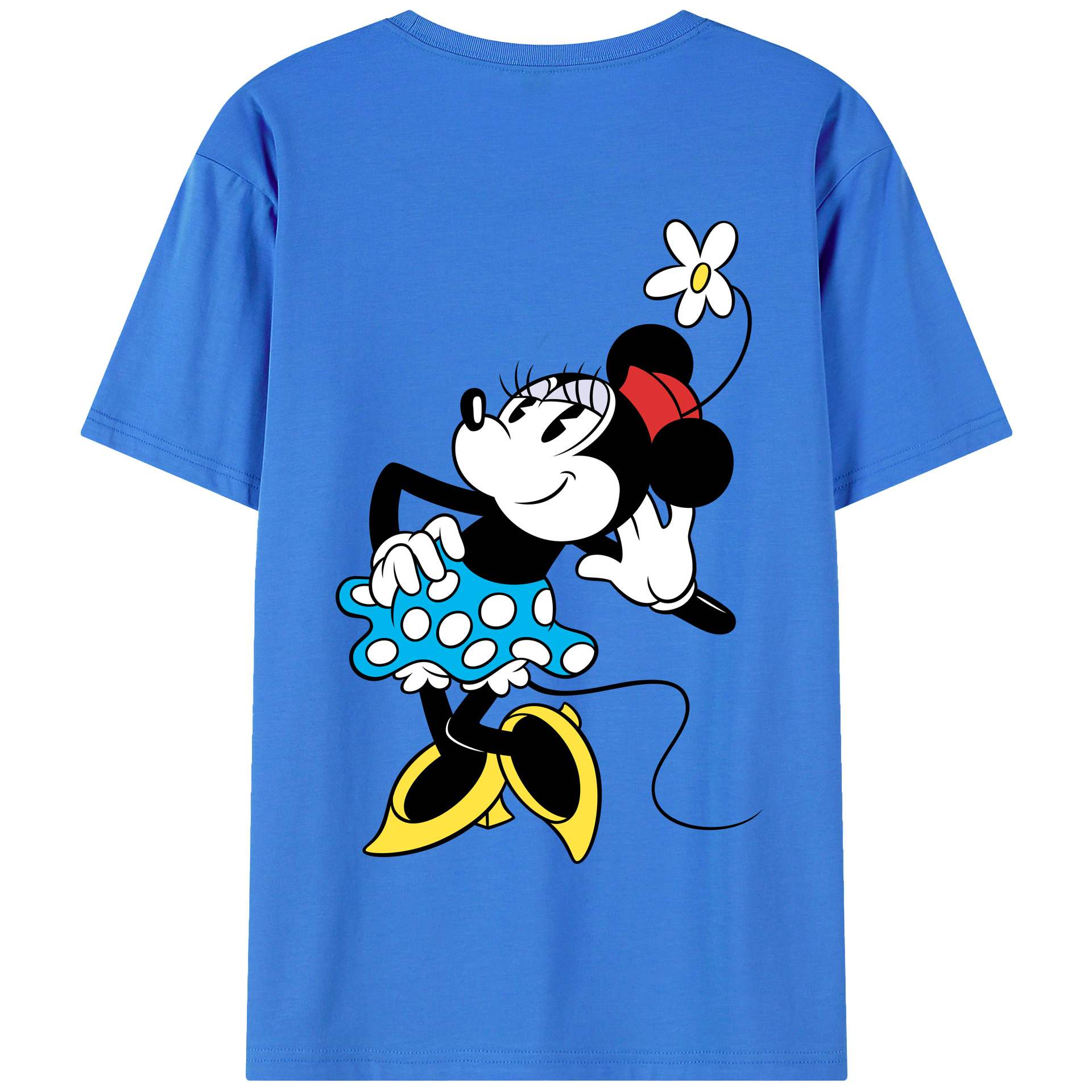 （画像用） ミッキーマウス Mickey Mouse 綿100％半袖Tシャツ（背面プリント）
