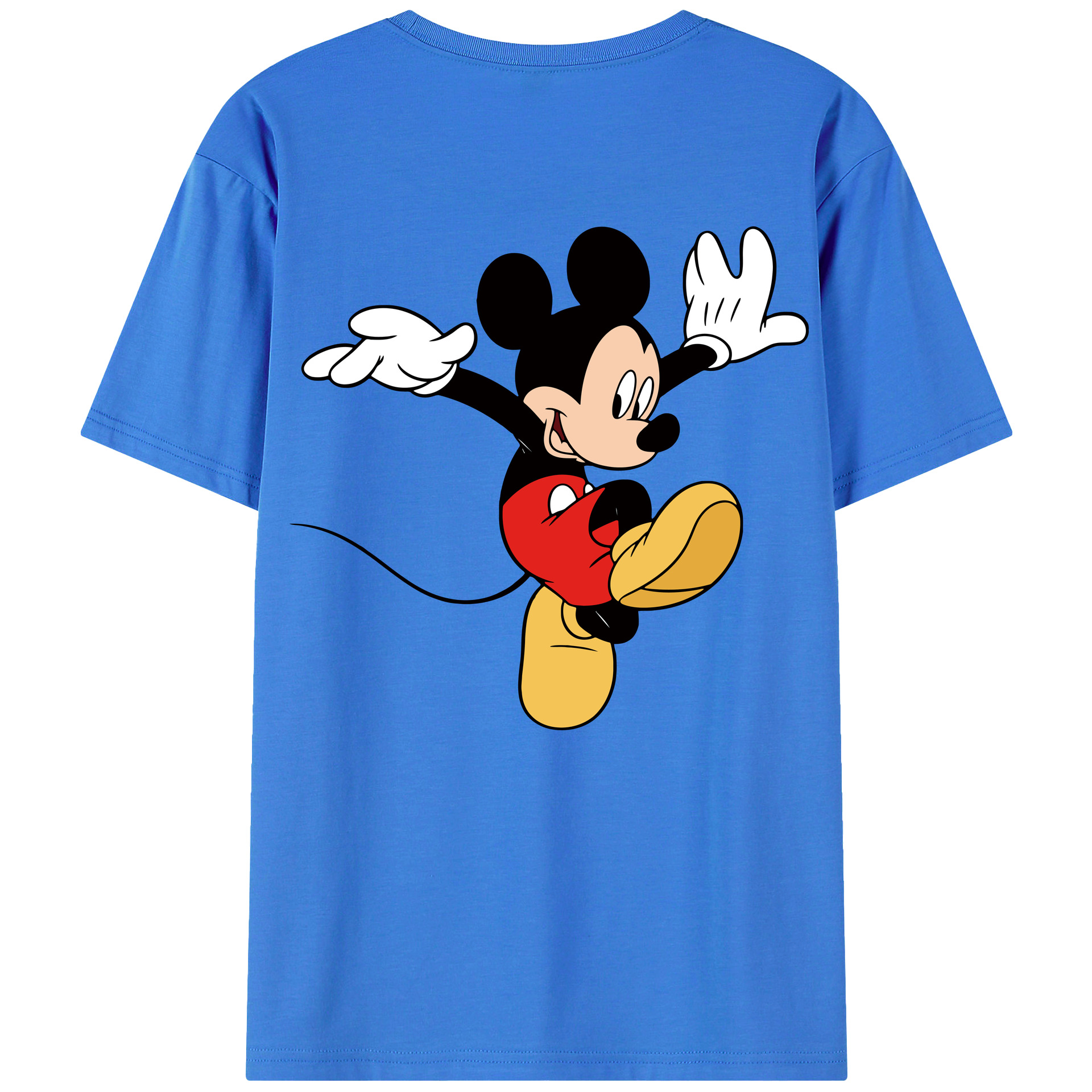 （画像用） ミッキーマウス Mickey Mouse 綿100％半袖Tシャツ（背面プリント）