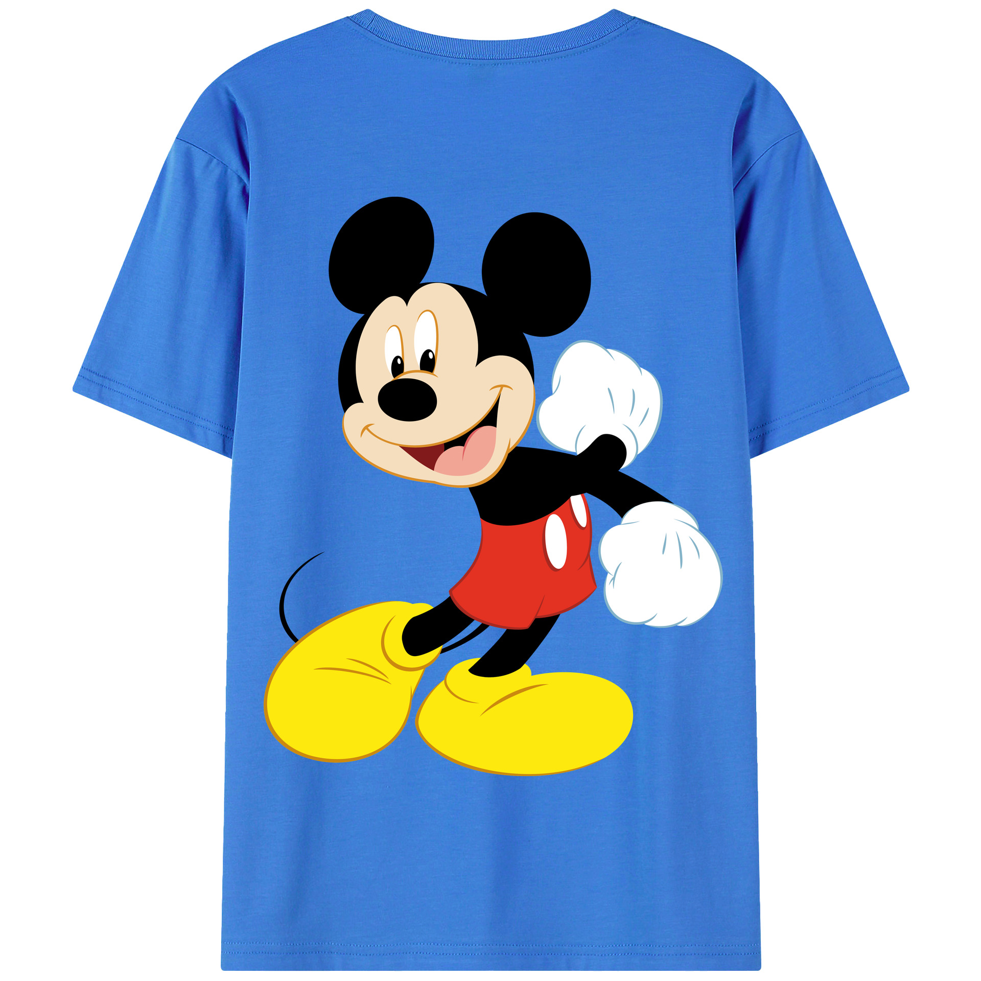 （画像用） ミッキーマウス Mickey Mouse 綿100％半袖Tシャツ（背面プリント）