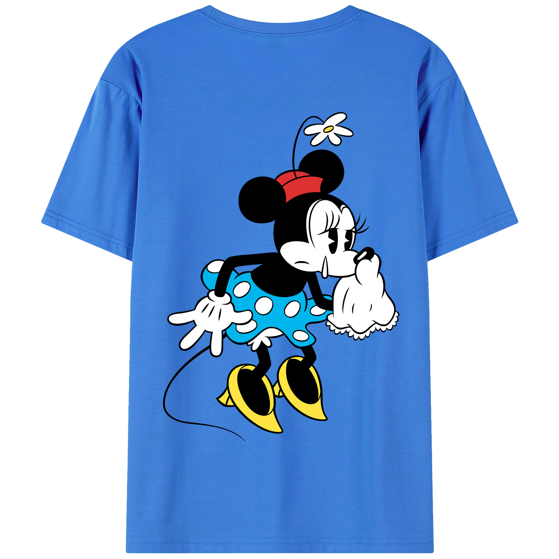 （画像用） ミッキーマウス Mickey Mouse 綿100％半袖Tシャツ（背面プリント）