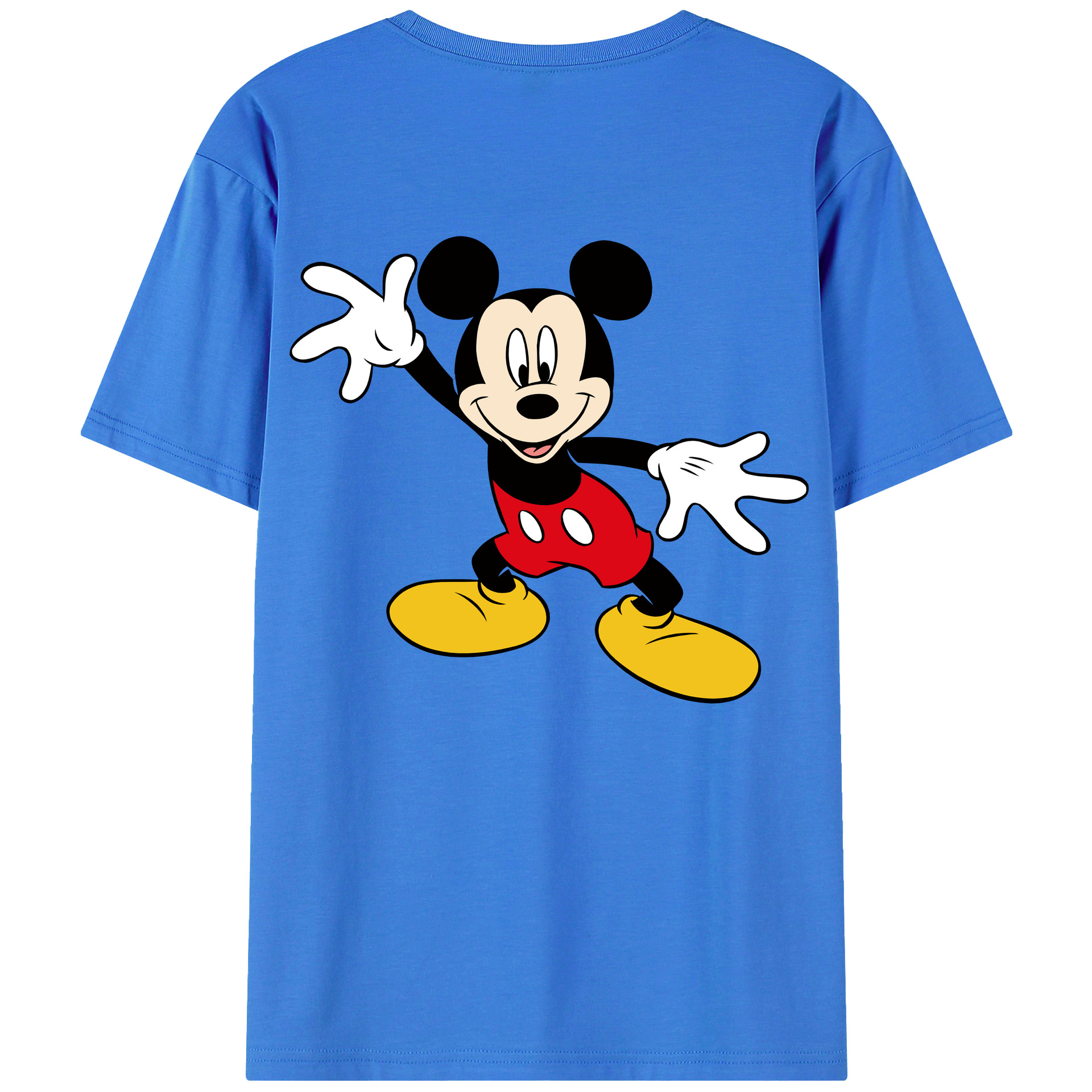 （画像用） ミッキーマウス Mickey Mouse 綿100％半袖Tシャツ（背面プリント）