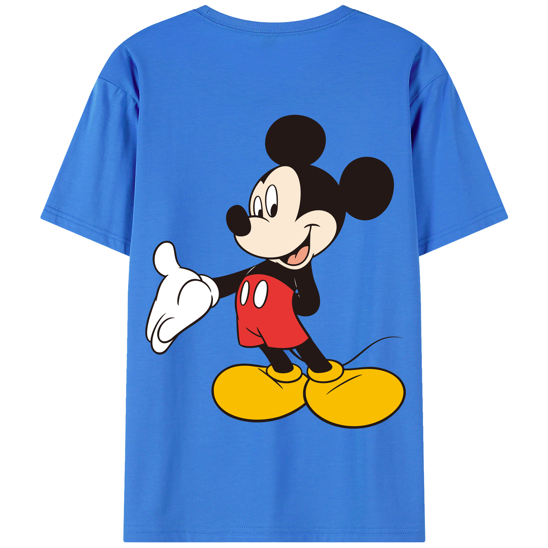 （画像用） ミッキーマウス Mickey Mouse 綿100％半袖Tシャツ（背面プリント）