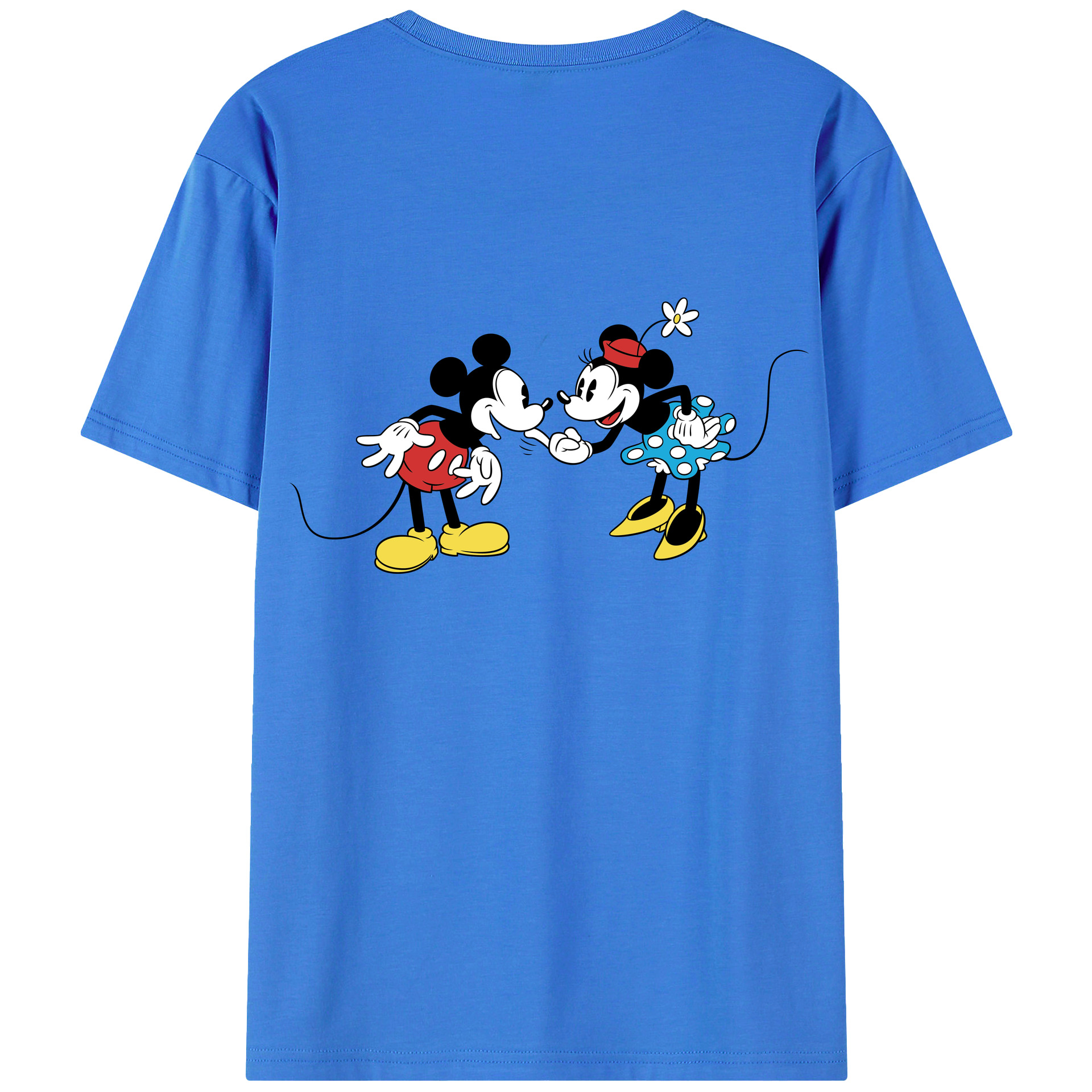 （画像用） ミッキーマウス Mickey Mouse 綿100％半袖Tシャツ（背面プリント）