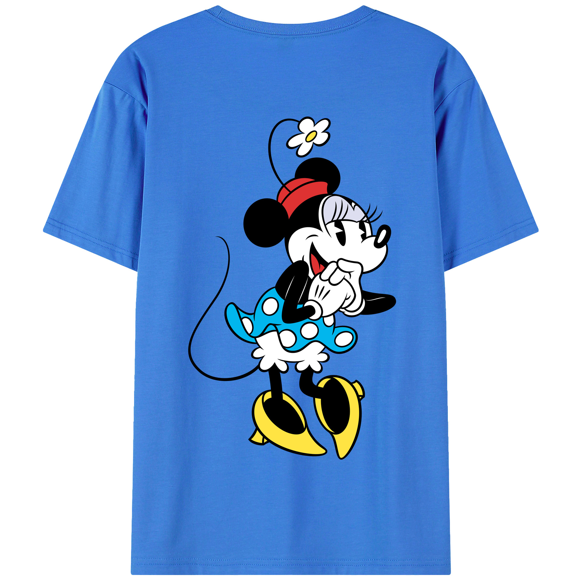 （画像用） ミッキーマウス Mickey Mouse 綿100％半袖Tシャツ（背面プリント）