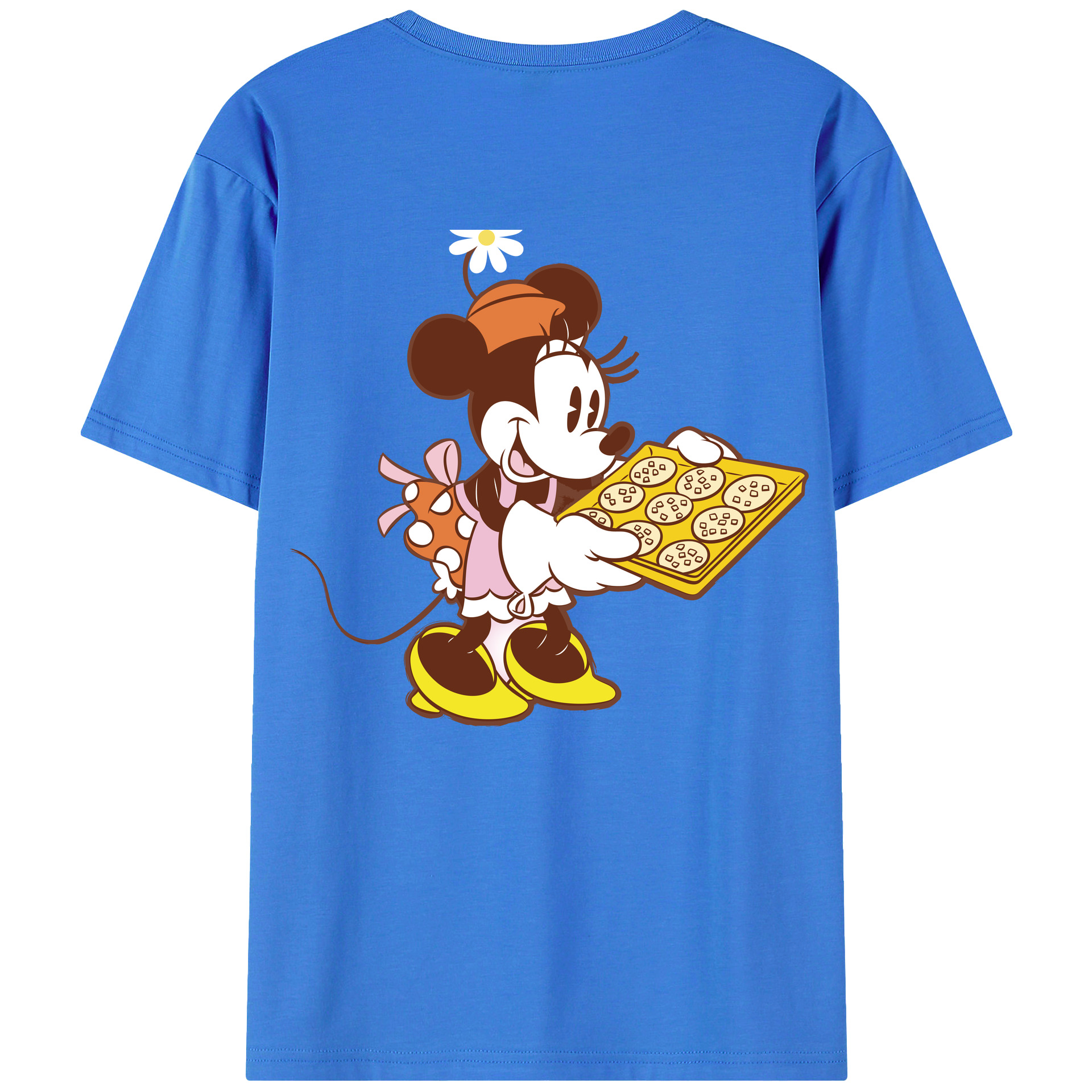 （画像用） ミッキーマウス Mickey Mouse 綿100％半袖Tシャツ（背面プリント）