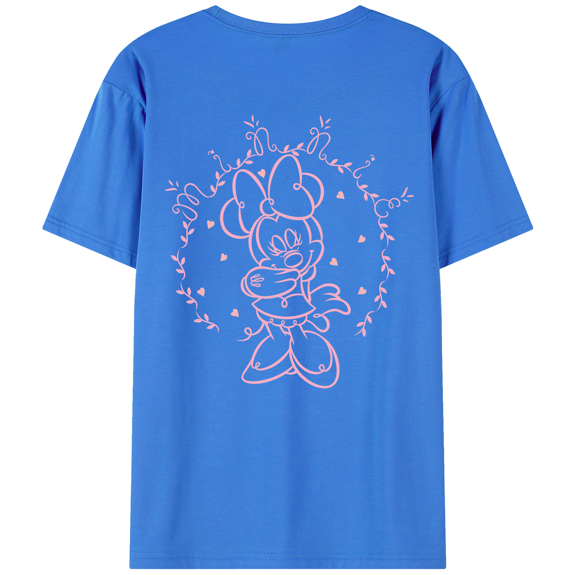 （画像用） ミッキーマウス Mickey Mouse 綿100％半袖Tシャツ（背面プリント）