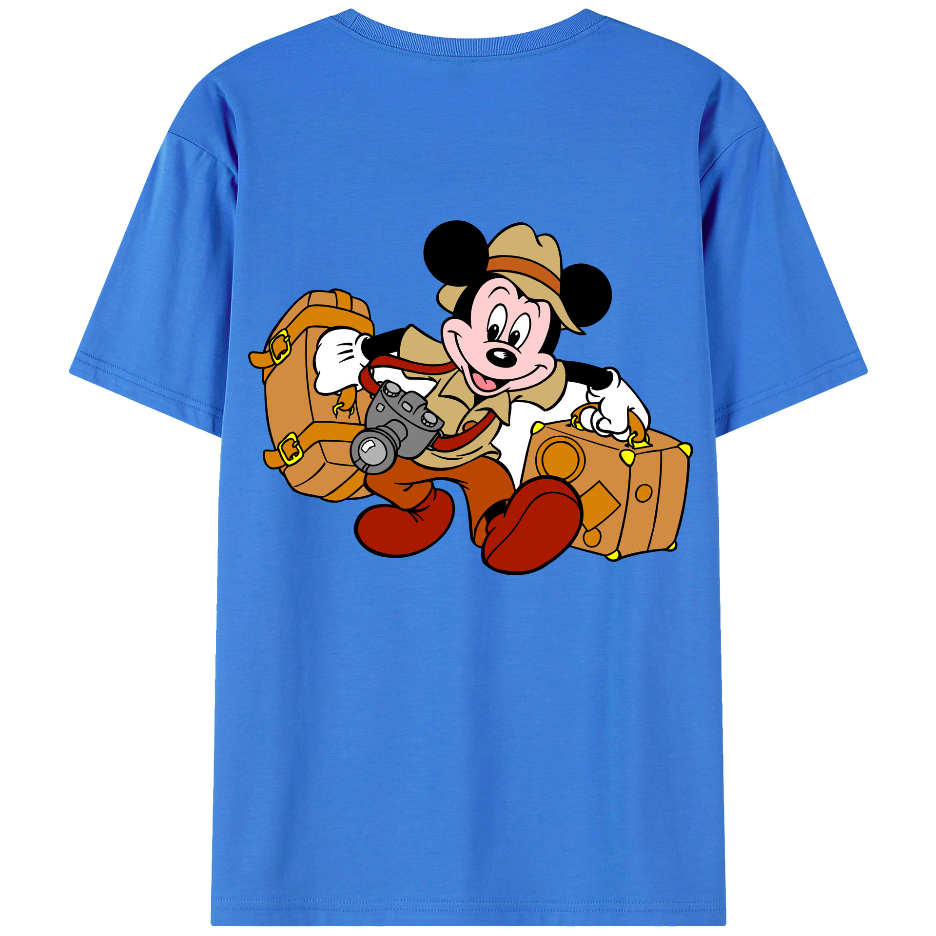 （画像用） ミッキーマウス Mickey Mouse 綿100％半袖Tシャツ（背面プリント）