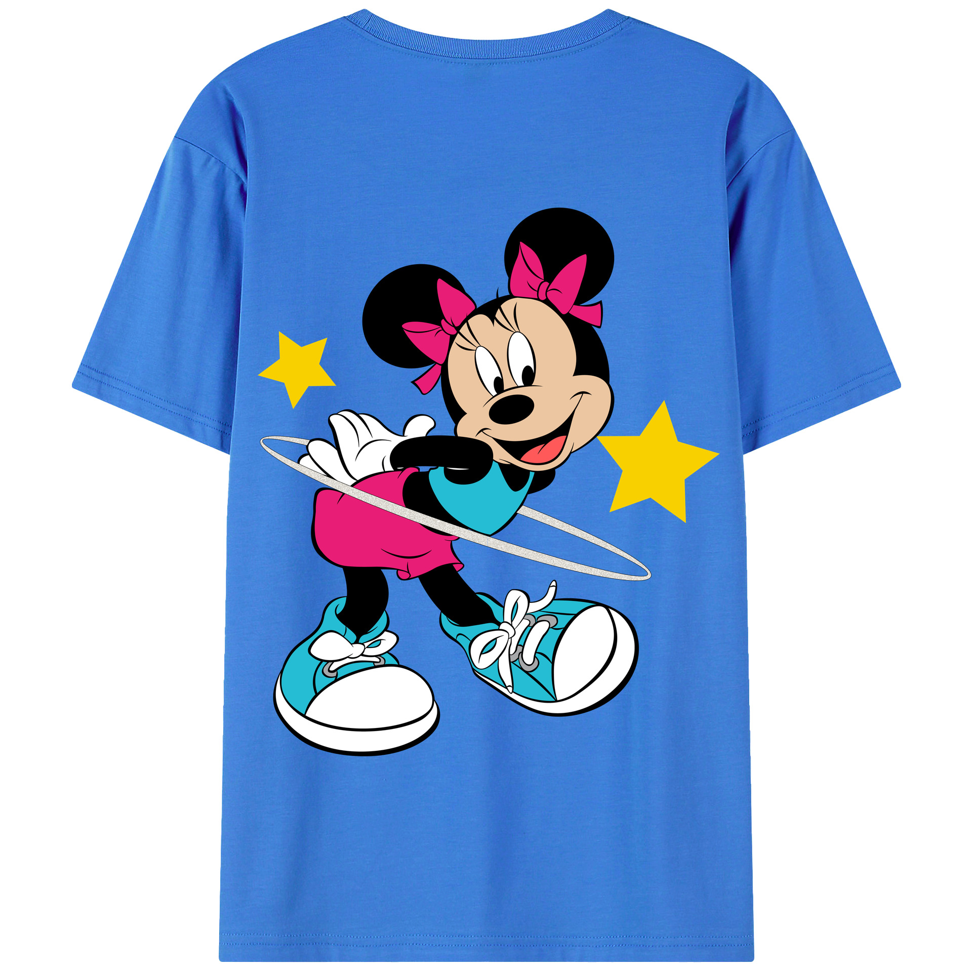 （画像用） ミッキーマウス Mickey Mouse 綿100％半袖Tシャツ（背面プリント）