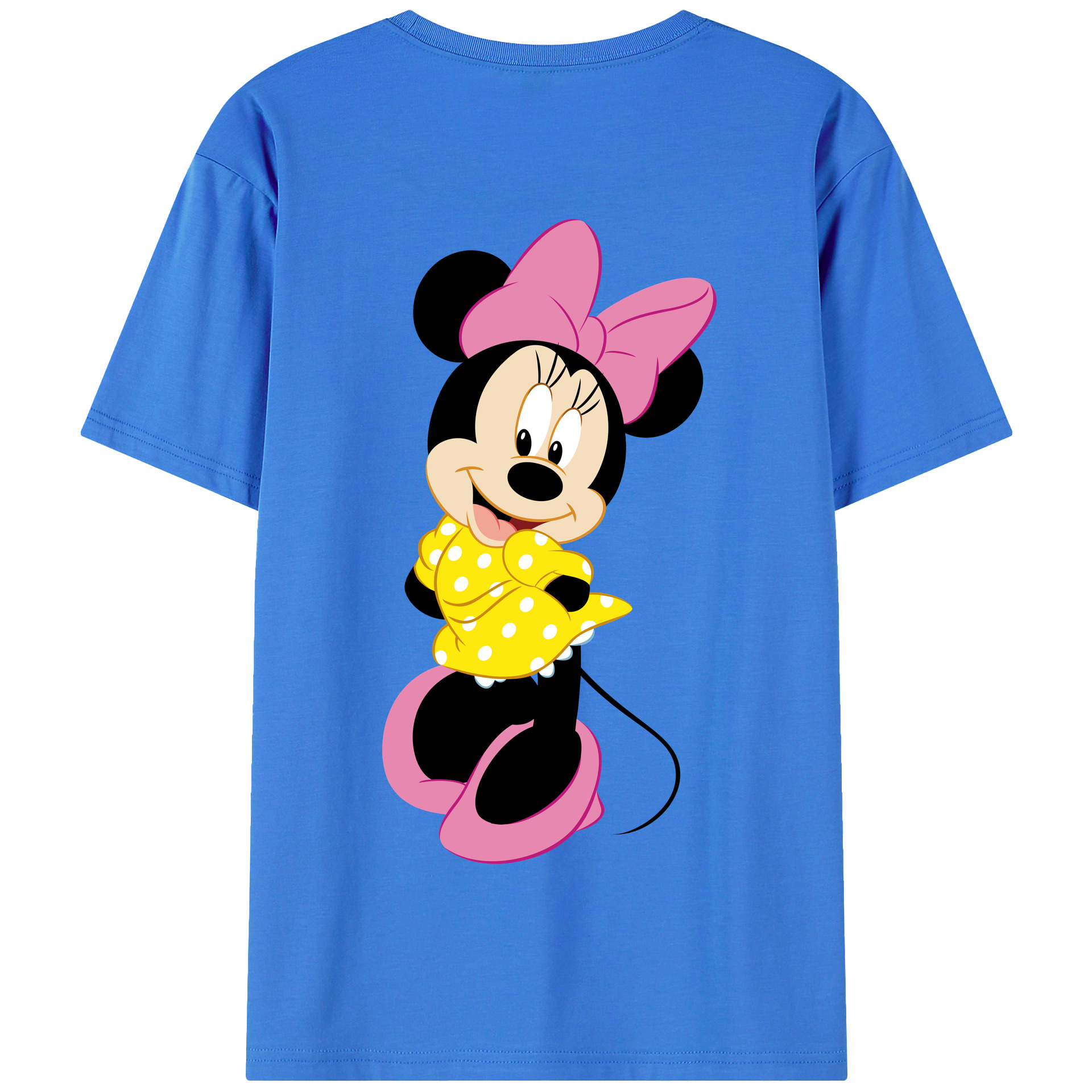 （画像用） ミッキーマウス Mickey Mouse 綿100％半袖Tシャツ（背面プリント）