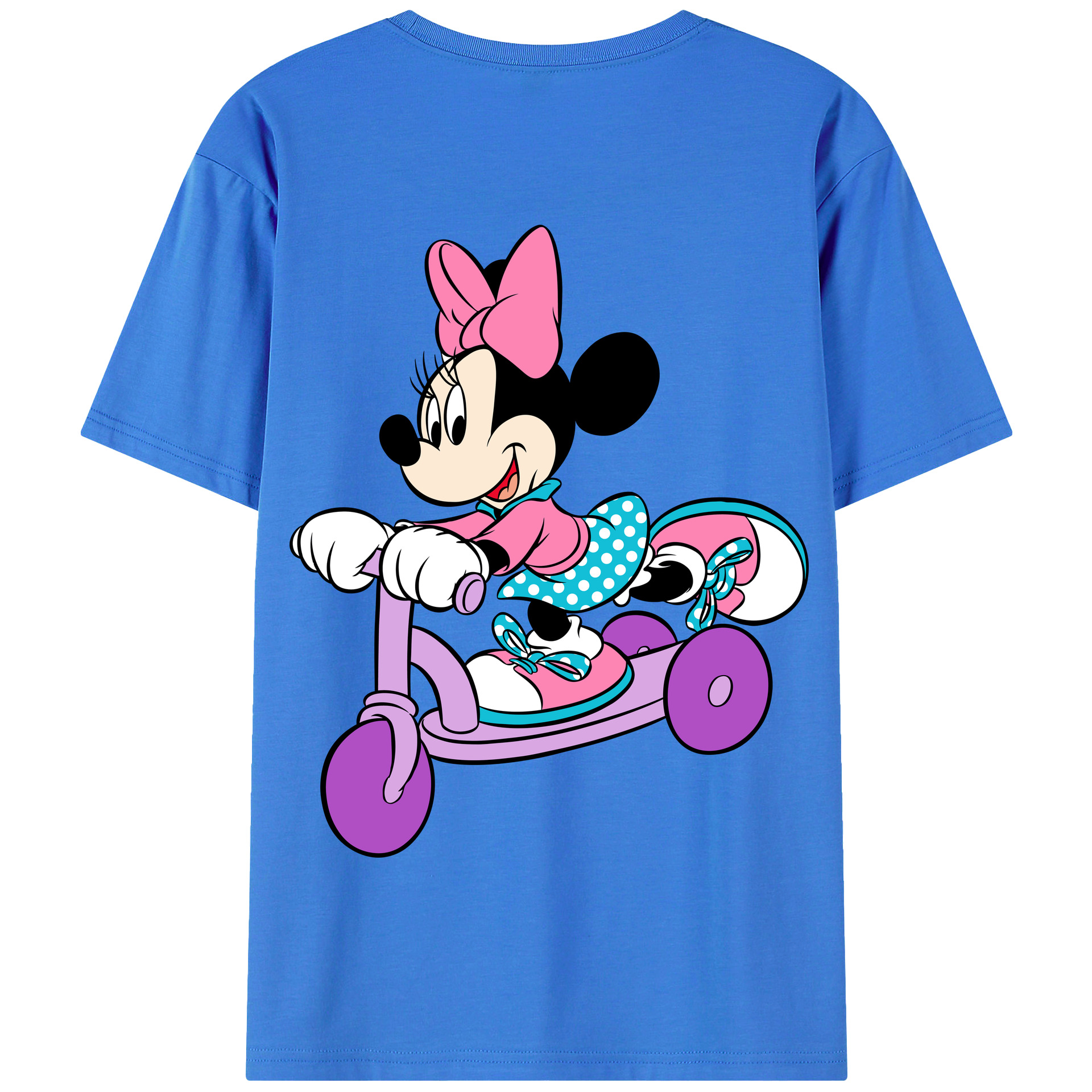 （画像用） ミッキーマウス Mickey Mouse 綿100％半袖Tシャツ（背面プリント）