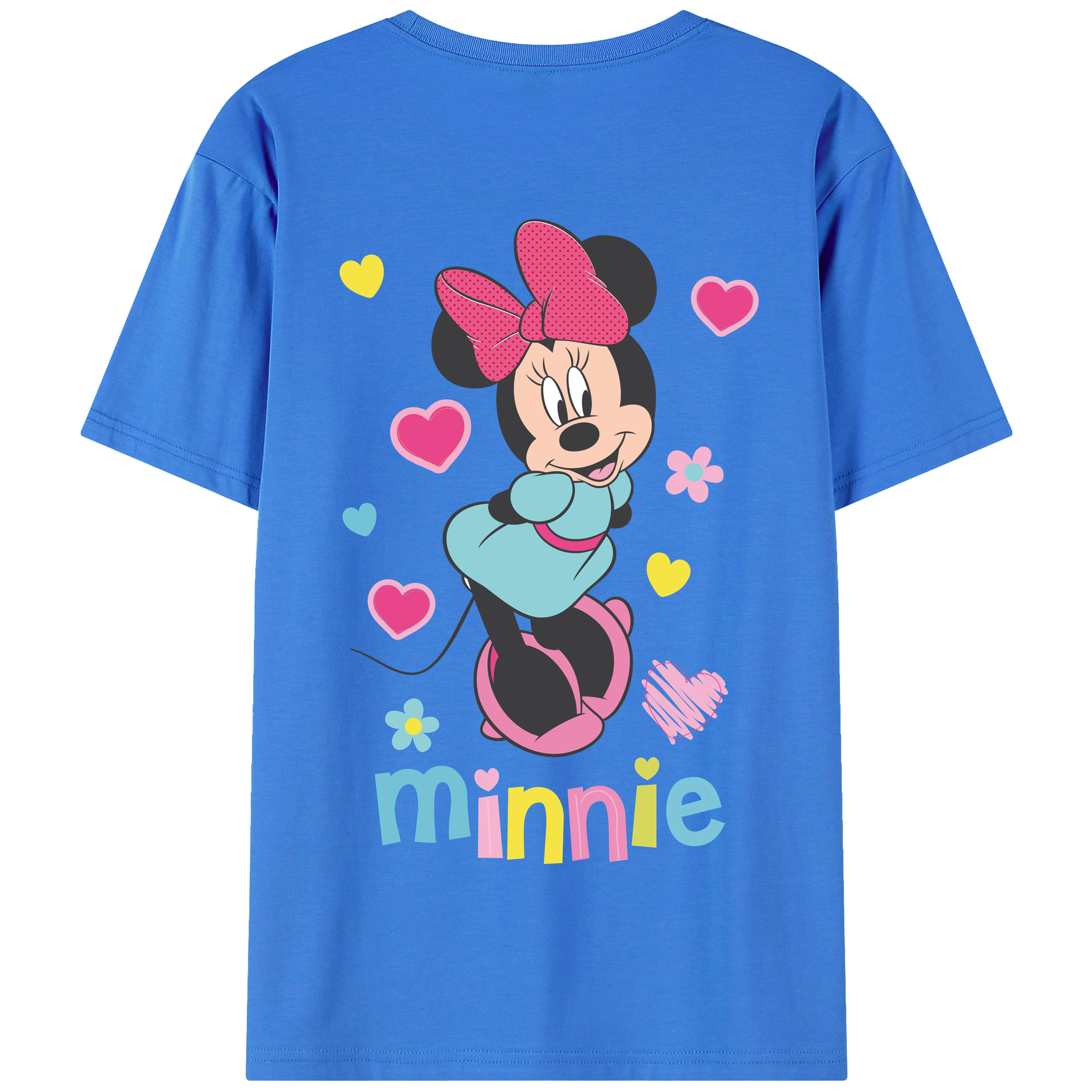 （画像用） ミッキーマウス Mickey Mouse 綿100％半袖Tシャツ（背面プリント）