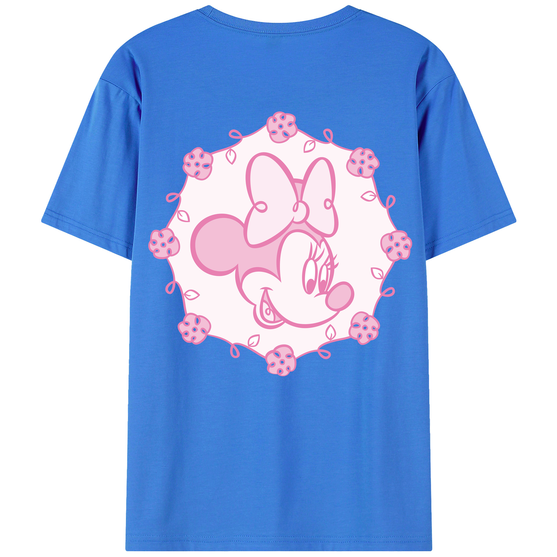 （画像用） ミッキーマウス Mickey Mouse 綿100％半袖Tシャツ（背面プリント）