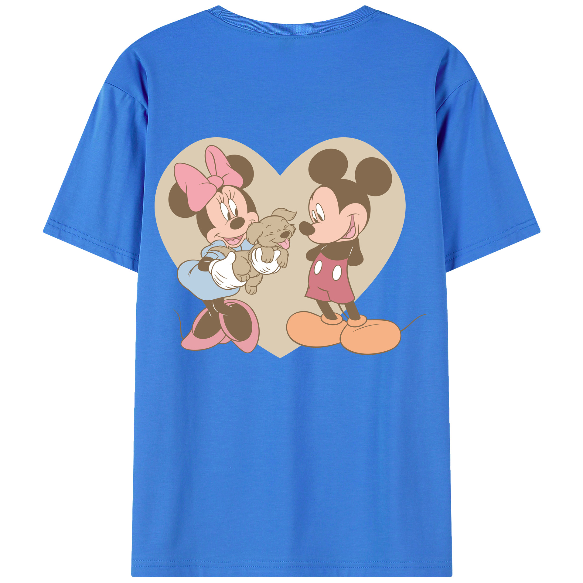 （画像用） ミッキーマウス Mickey Mouse 綿100％半袖Tシャツ（背面プリント）