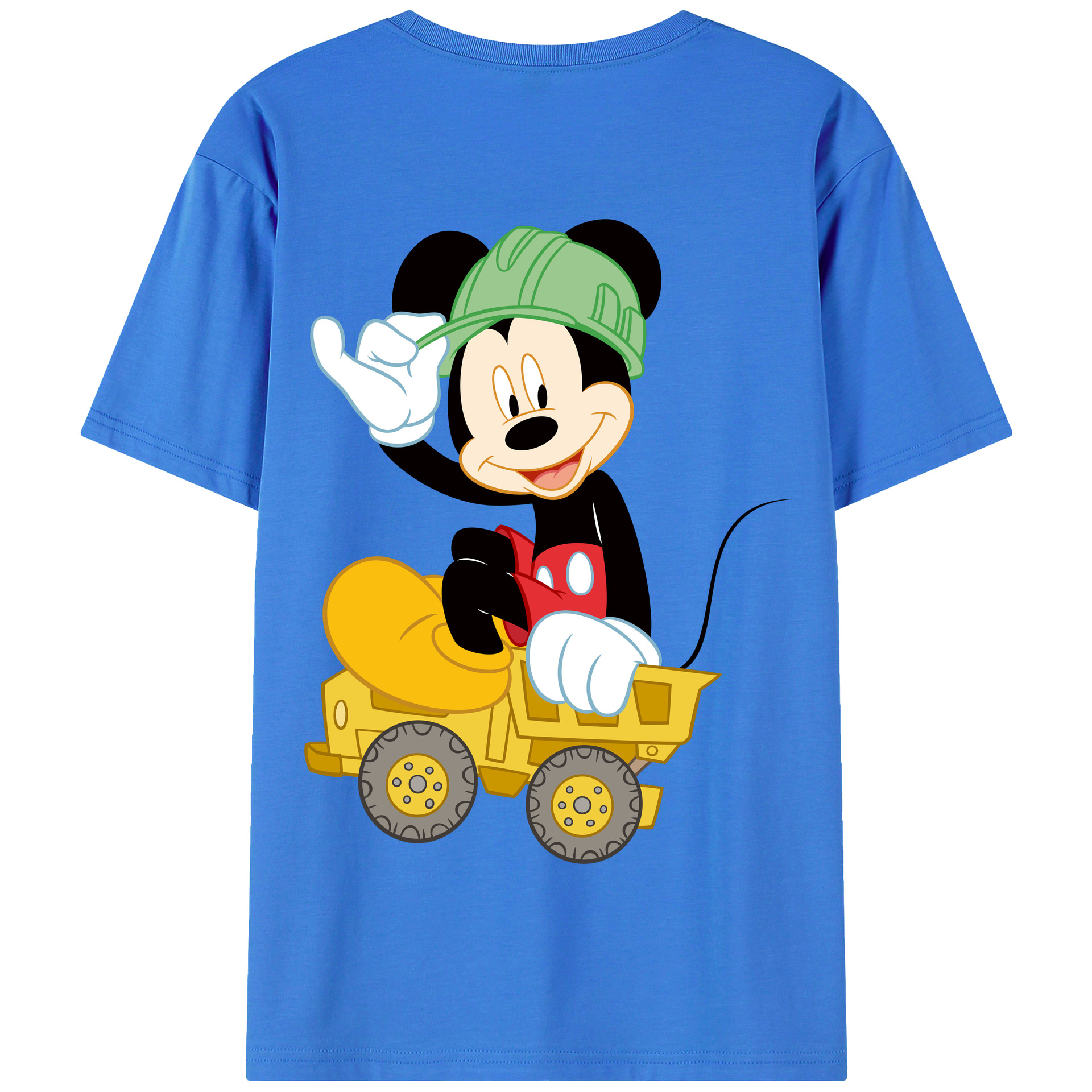 （画像用） ミッキーマウス Mickey Mouse 綿100％半袖Tシャツ（背面プリント）