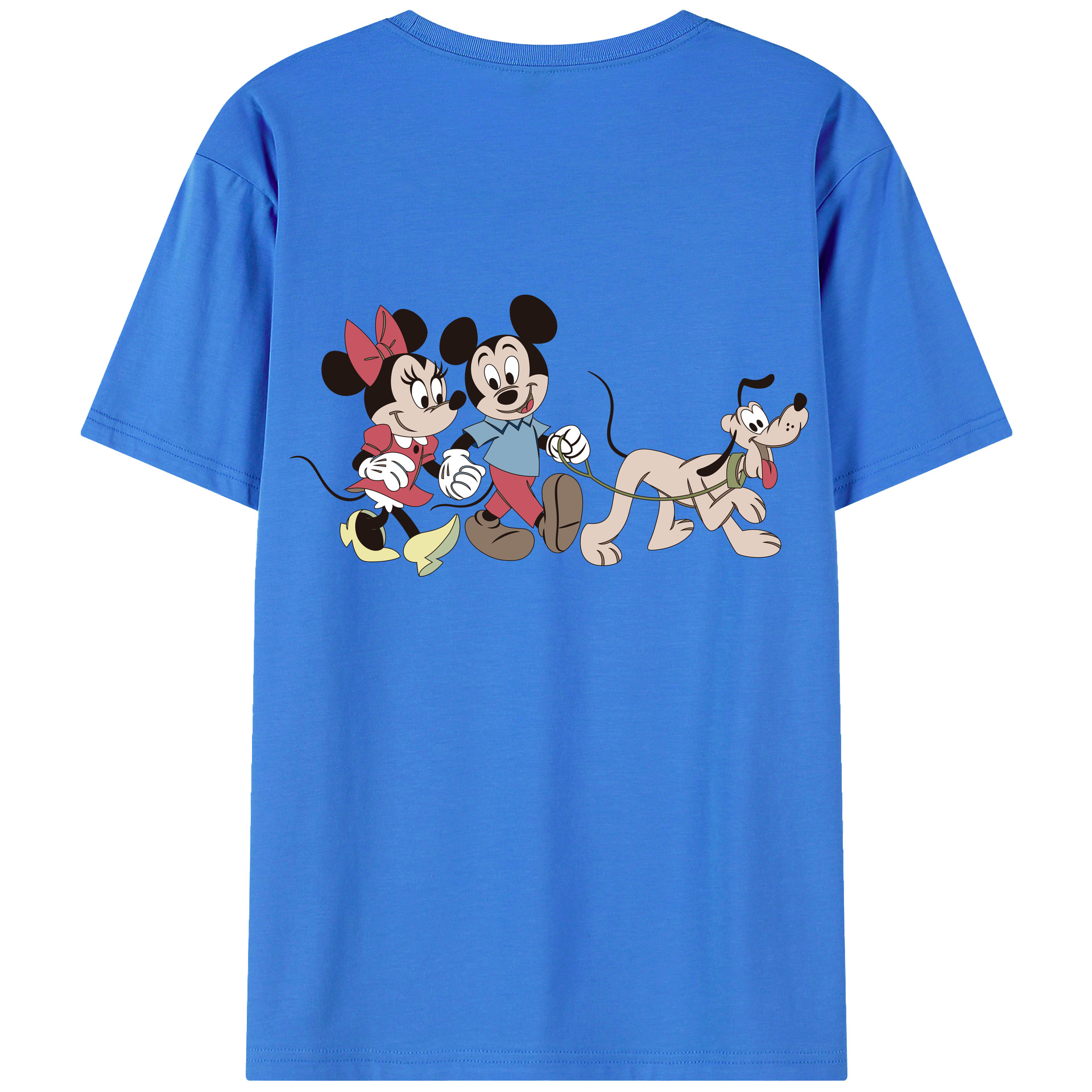 （画像用） ミッキーマウス Mickey Mouse 綿100％半袖Tシャツ（背面プリント）