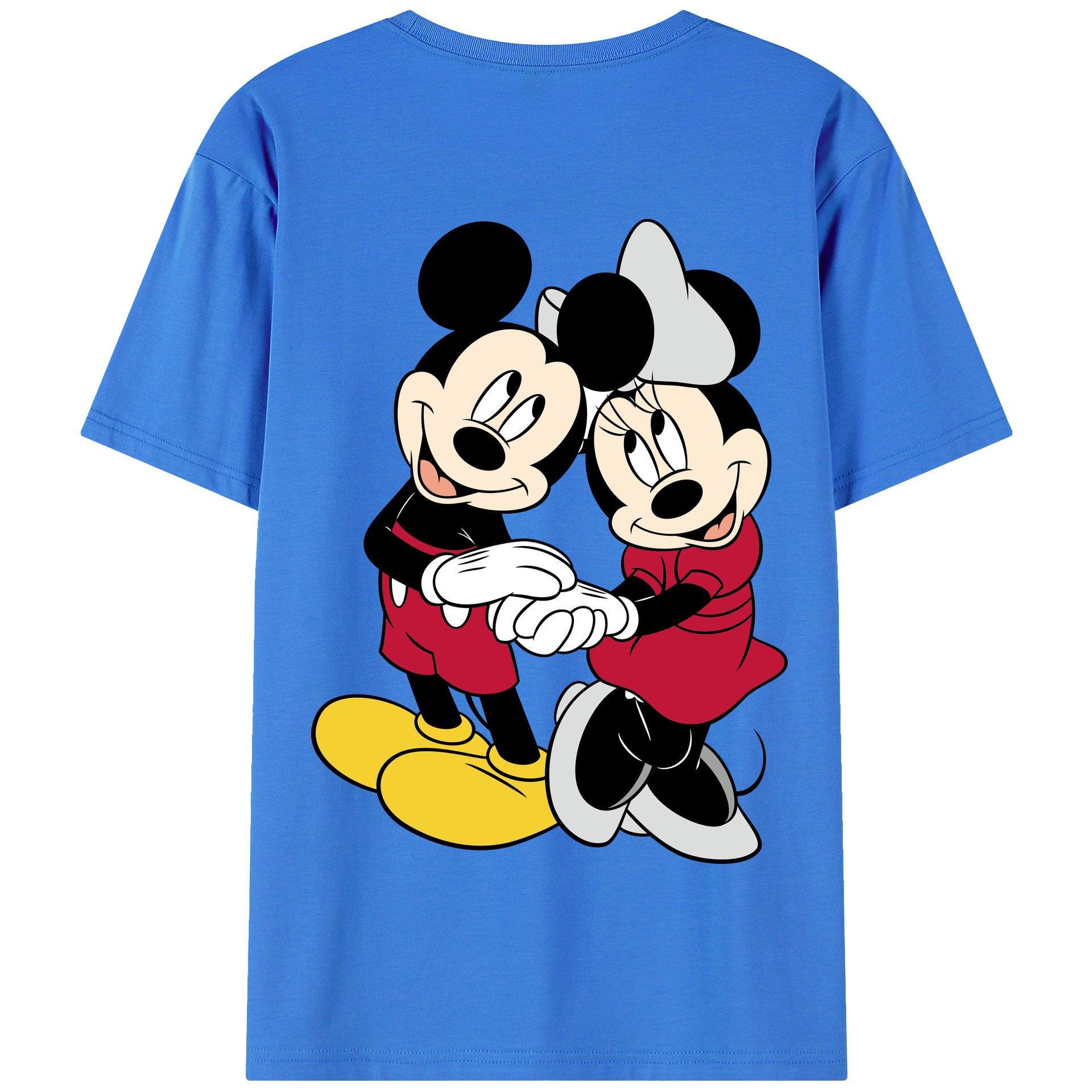 （画像用） ミッキーマウス Mickey Mouse 綿100％半袖Tシャツ（背面プリント）