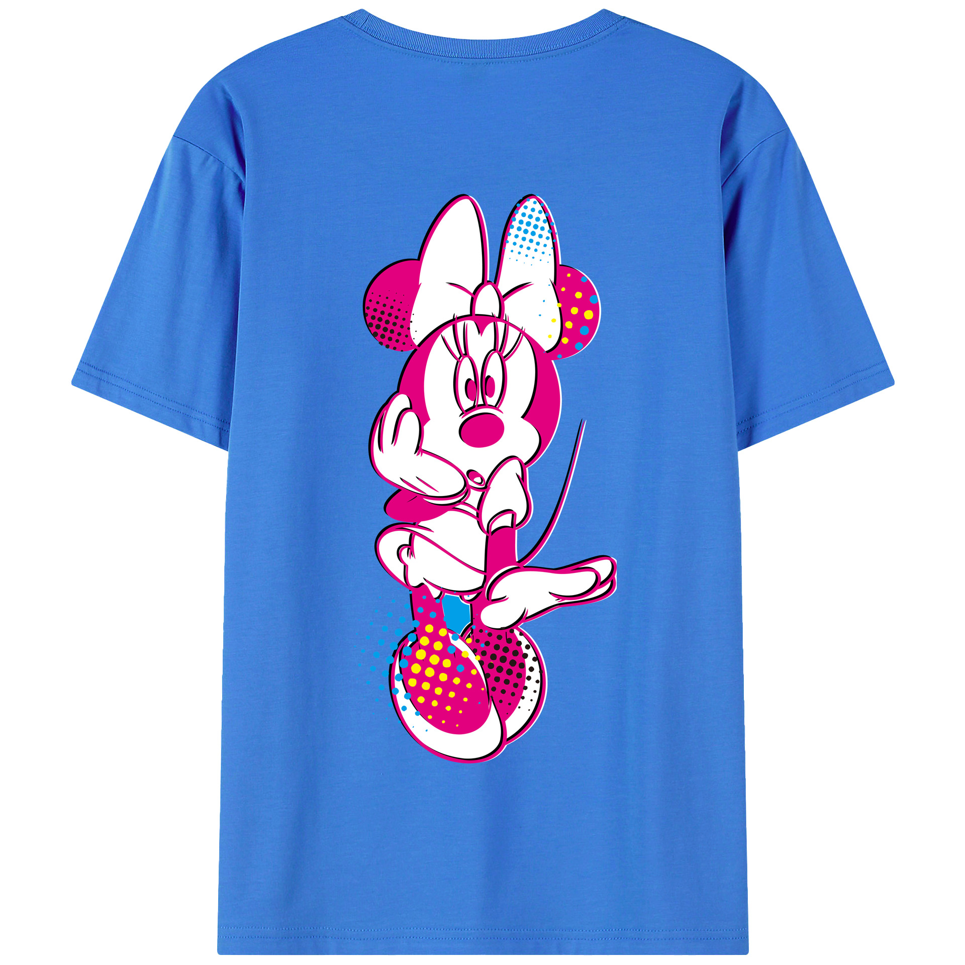 （画像用） ミッキーマウス Mickey Mouse 綿100％半袖Tシャツ（背面プリント）