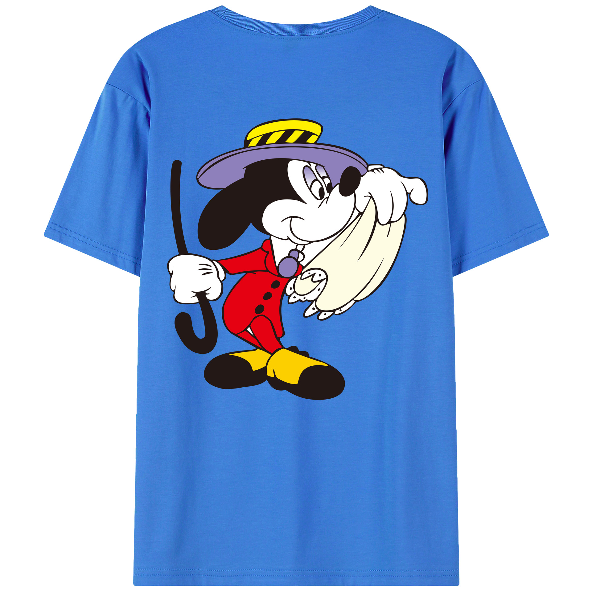 （画像用） ミッキーマウス Mickey Mouse 綿100％半袖Tシャツ（背面プリント）