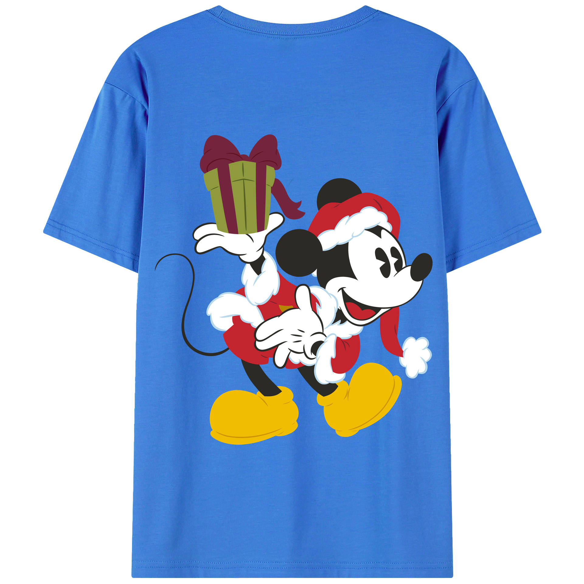 （画像用） ミッキーマウス Mickey Mouse 綿100％半袖Tシャツ（背面プリント）