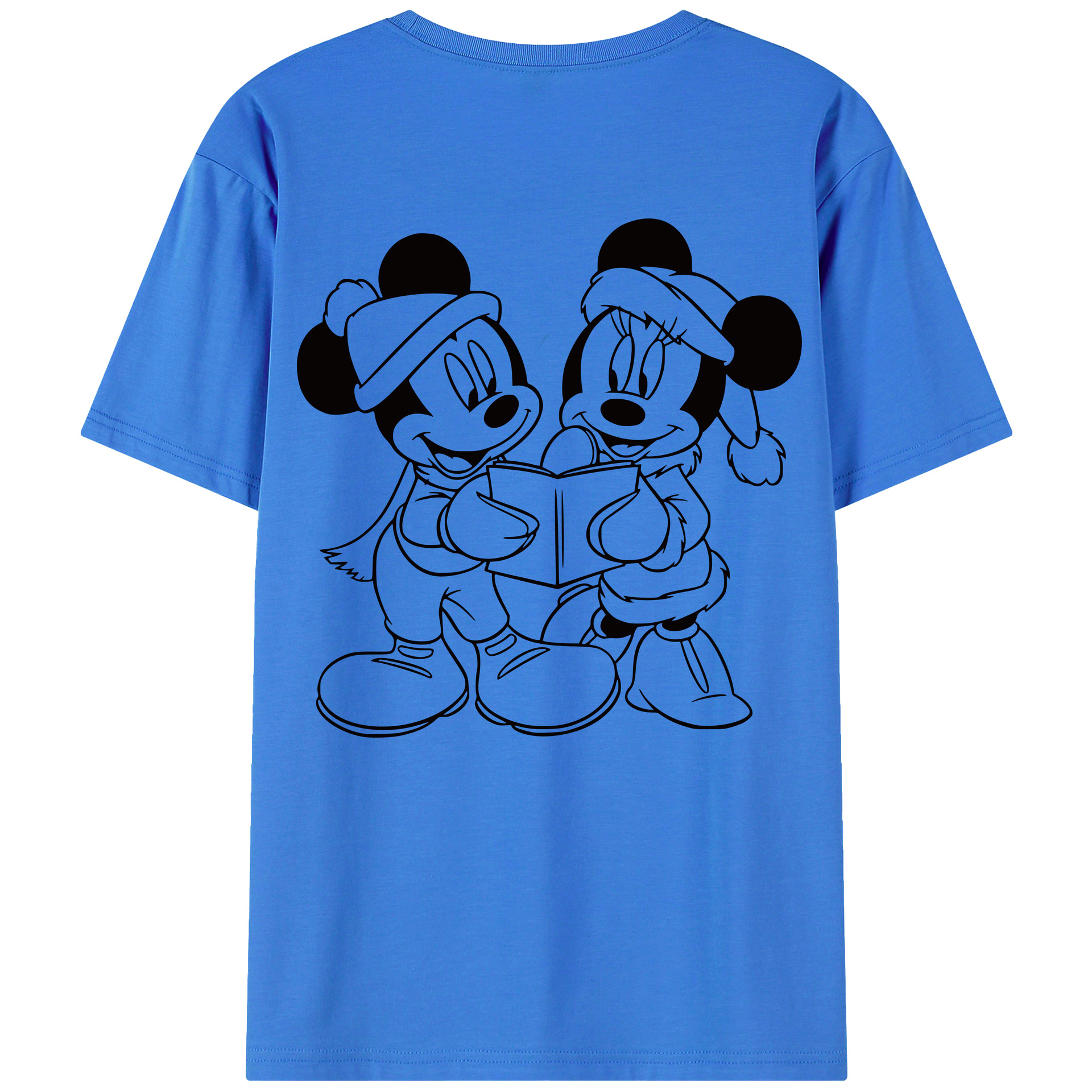 （画像用） ミッキーマウス Mickey Mouse 綿100％半袖Tシャツ（背面プリント）