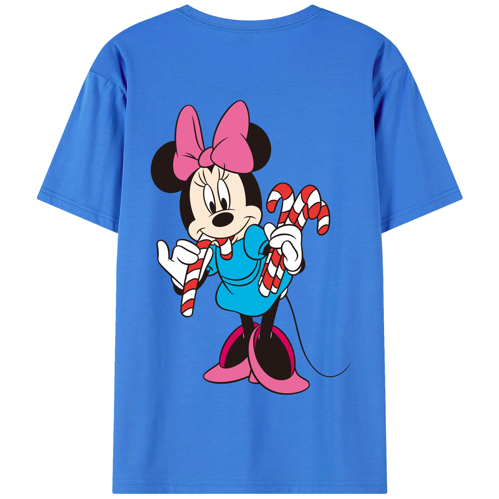（画像用） ミッキーマウス Mickey Mouse 綿100％半袖Tシャツ（背面プリント）