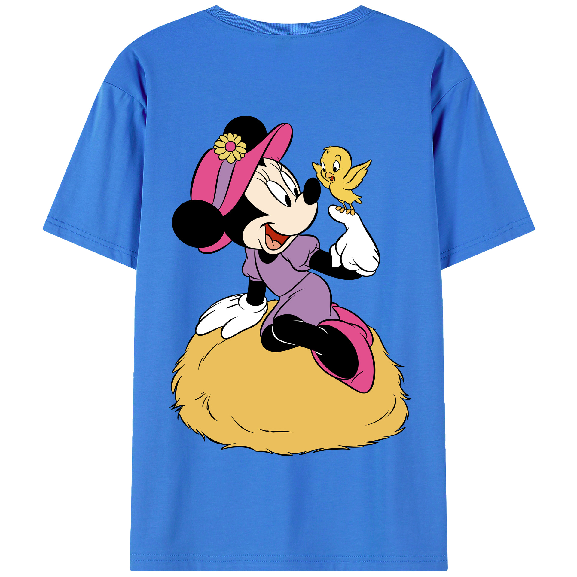 （画像用） ミッキーマウス Mickey Mouse 綿100％半袖Tシャツ（背面プリント）
