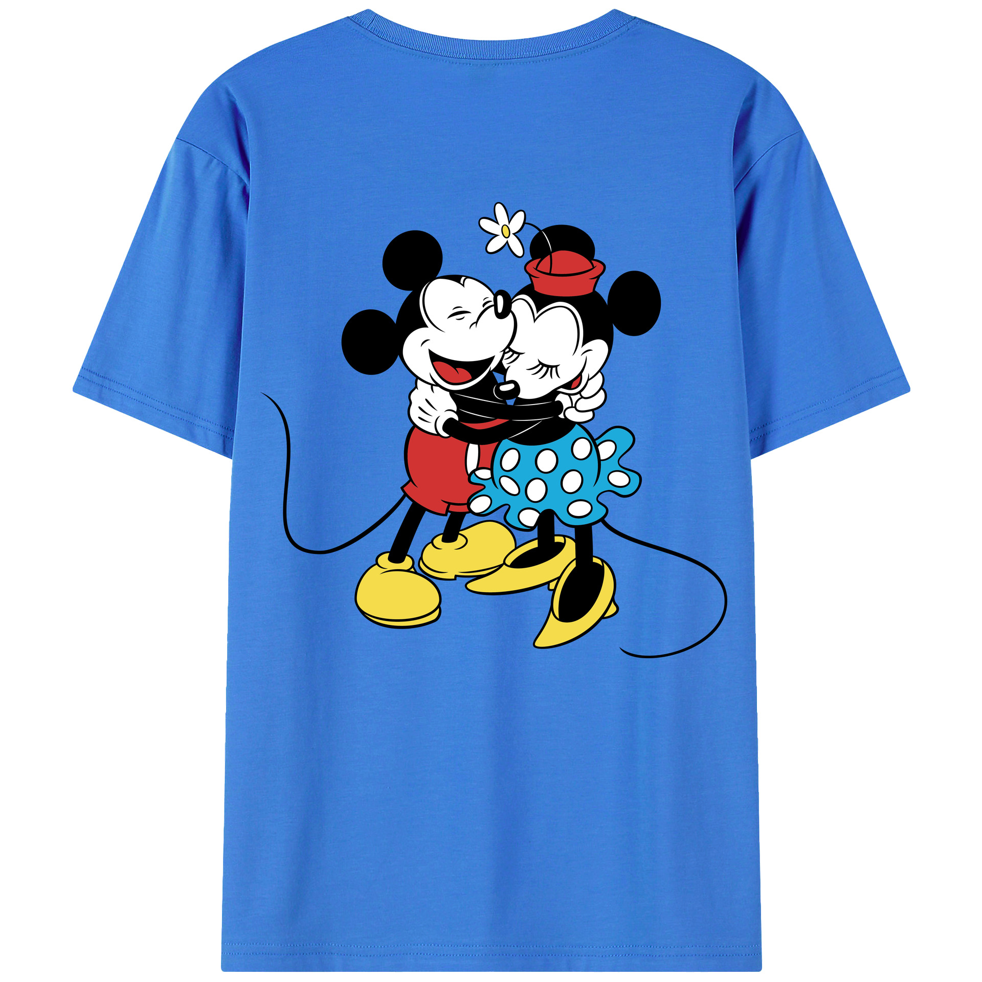 （画像用） ミッキーマウス Mickey Mouse 綿100％半袖Tシャツ（背面プリント）