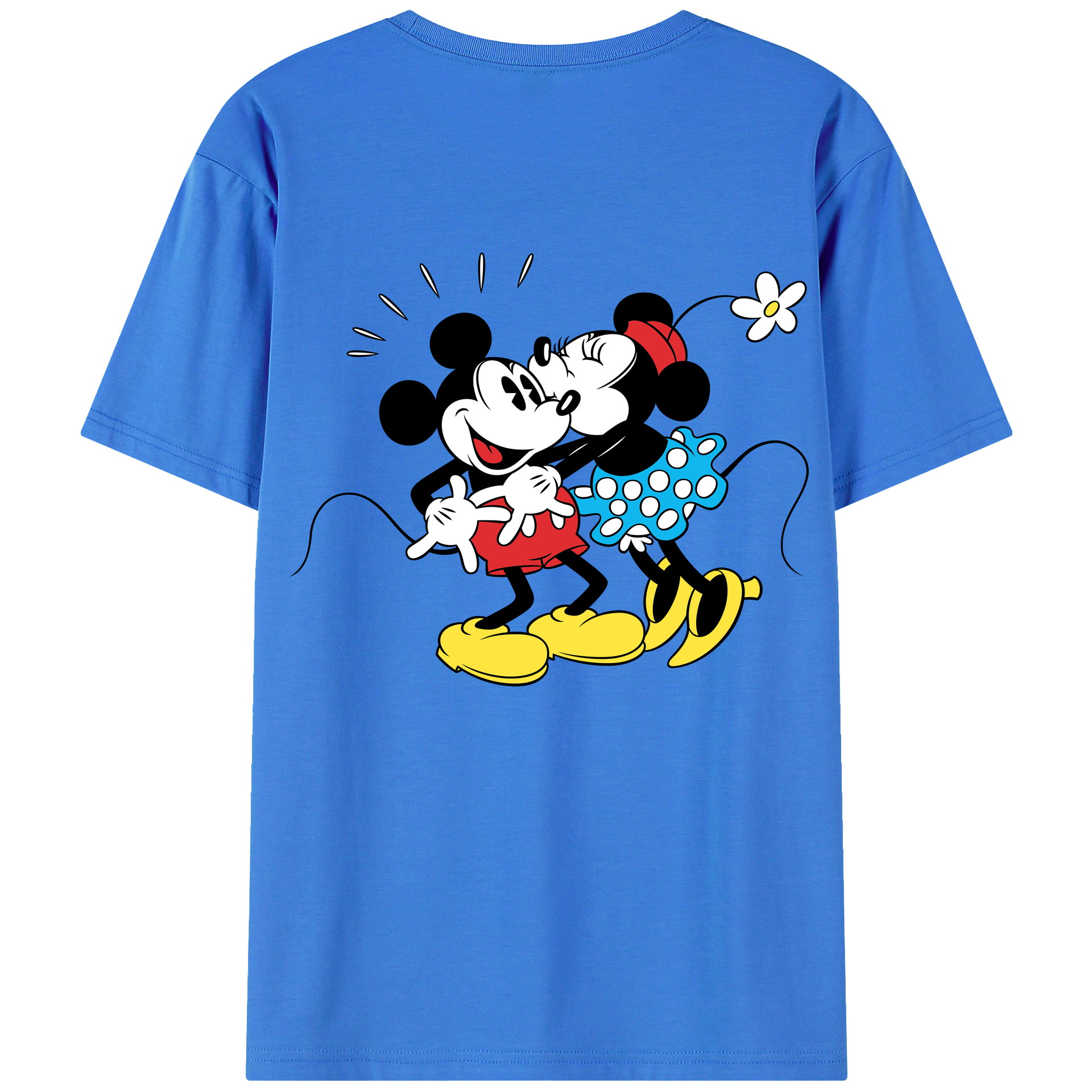 （画像用） ミッキーマウス Mickey Mouse 綿100％半袖Tシャツ（背面プリント）