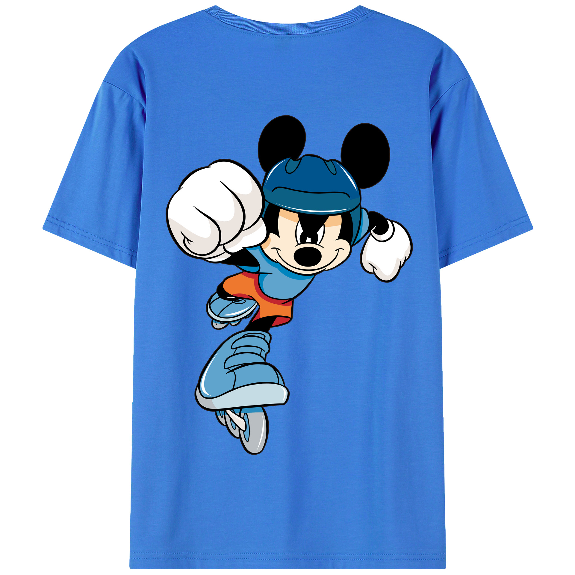 （画像用） ミッキーマウス Mickey Mouse 綿100％半袖Tシャツ（背面プリント）