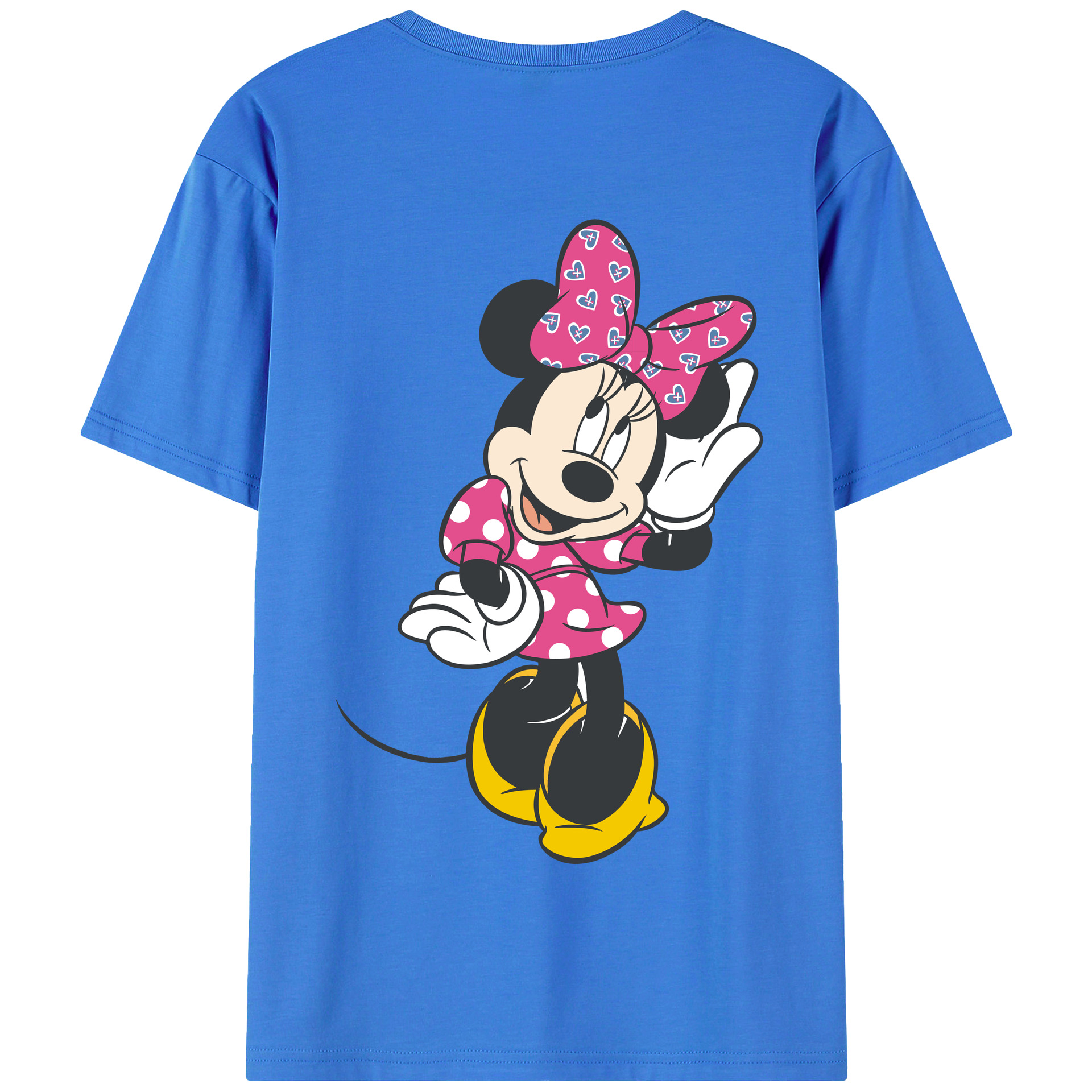 （画像用） ミッキーマウス Mickey Mouse 綿100％半袖Tシャツ（背面プリント）
