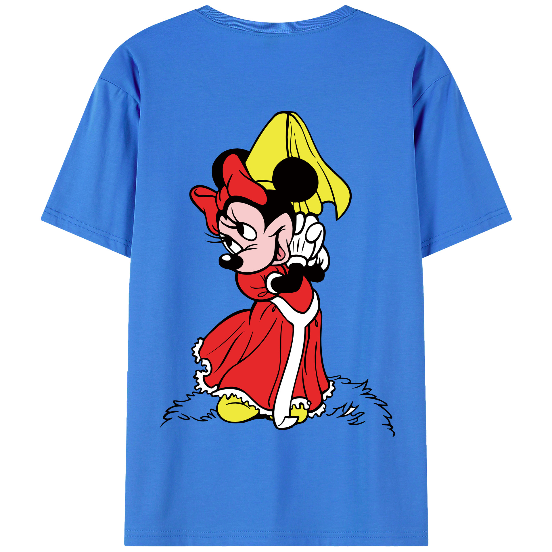 （画像用） ミッキーマウス Mickey Mouse 綿100％半袖Tシャツ（背面プリント）