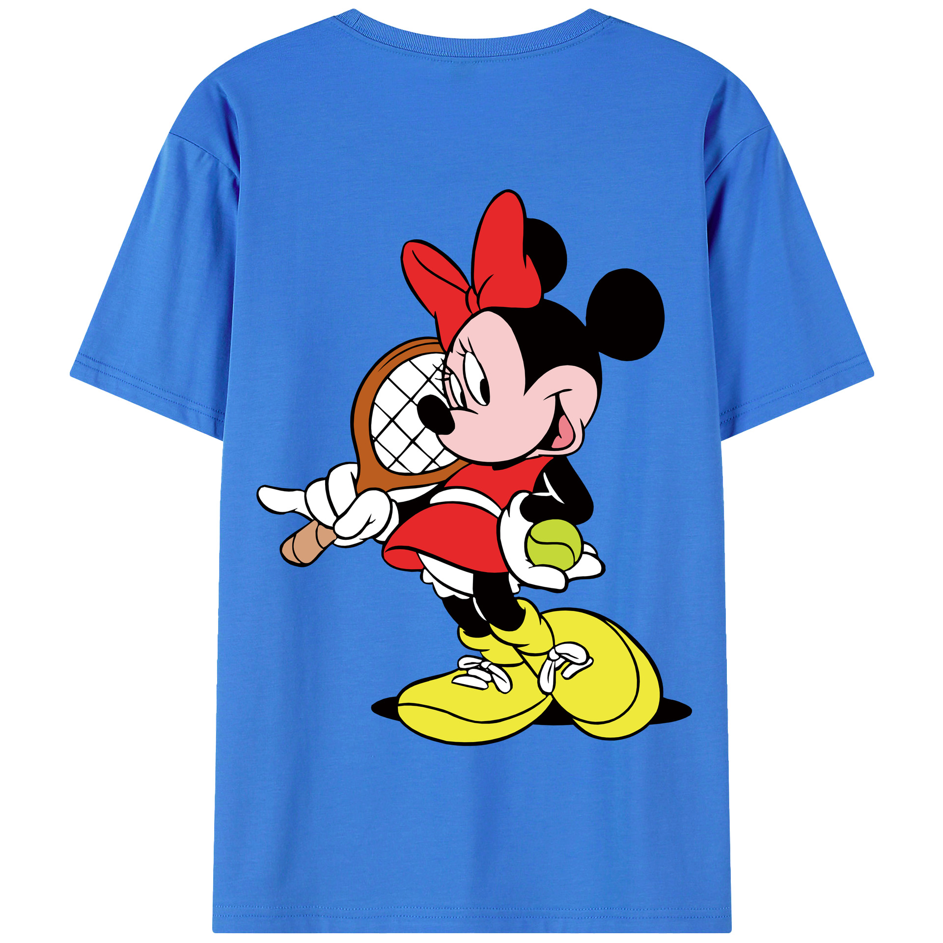 （画像用） ミッキーマウス Mickey Mouse 綿100％半袖Tシャツ（背面プリント）